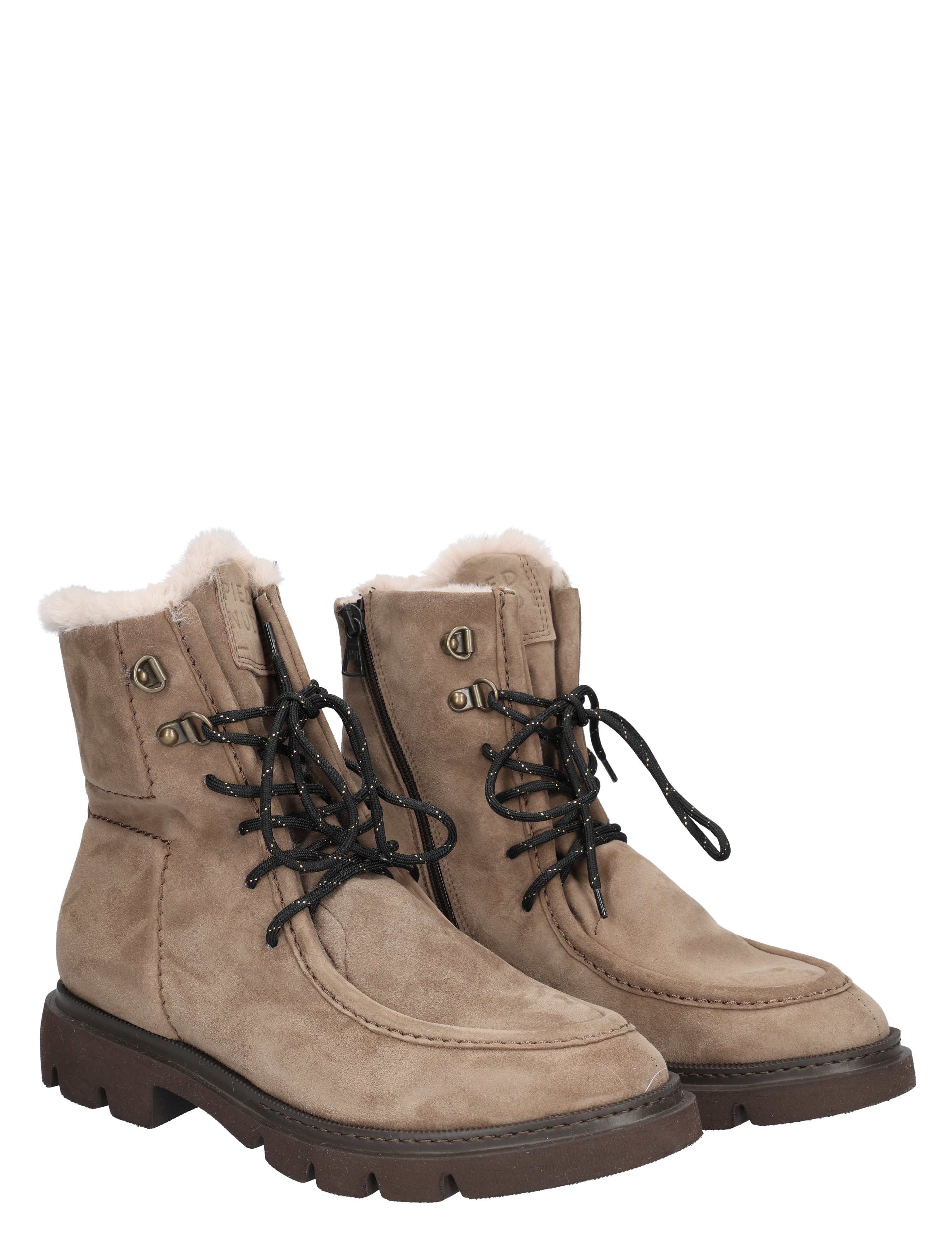 Piedi Nudi - Gitte Steel Taupe G-Wijdte - Dames - Boots - Veter Boots - 49140_77_5