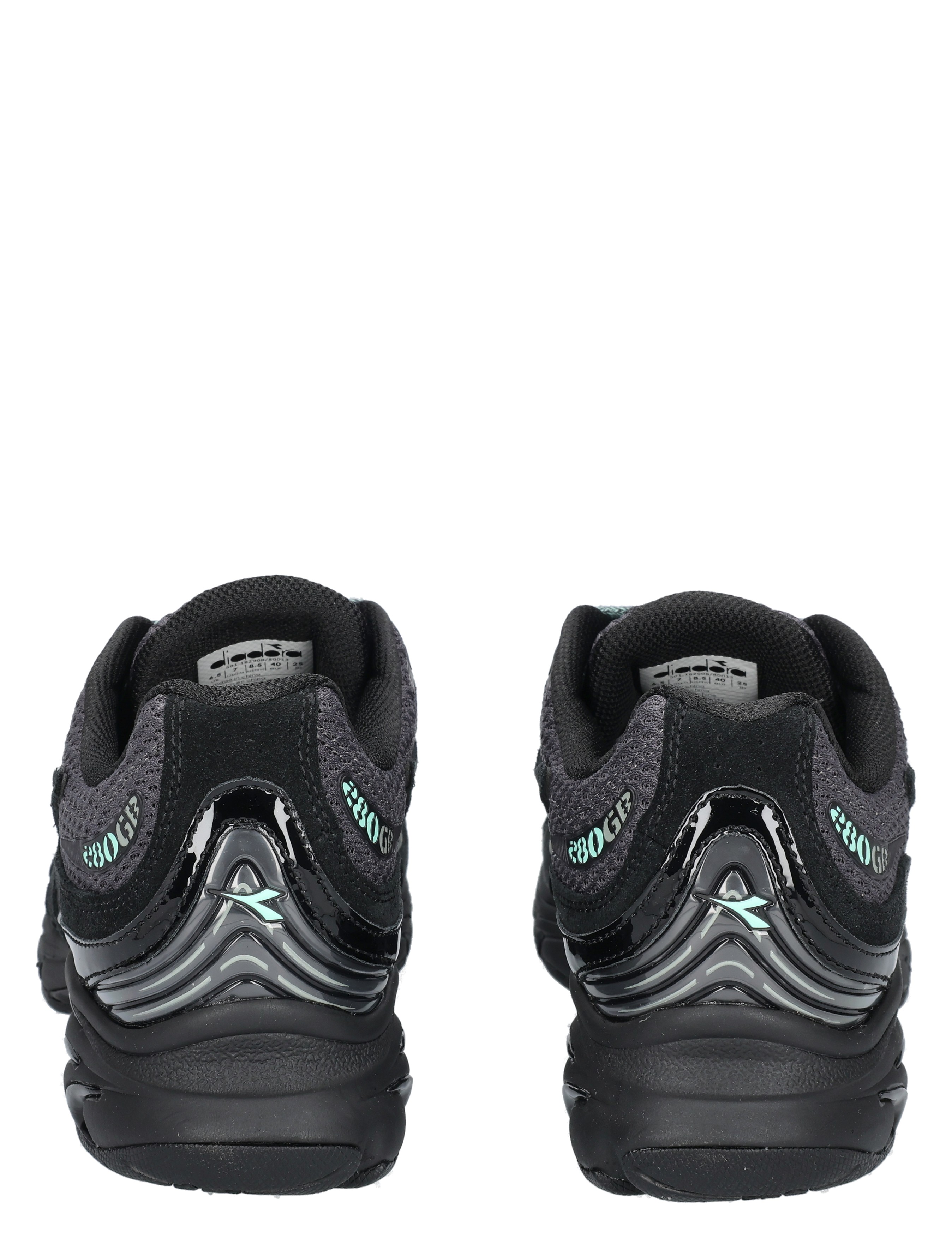 sneakers, sports schoenen, lila/zwart, training, achterkant