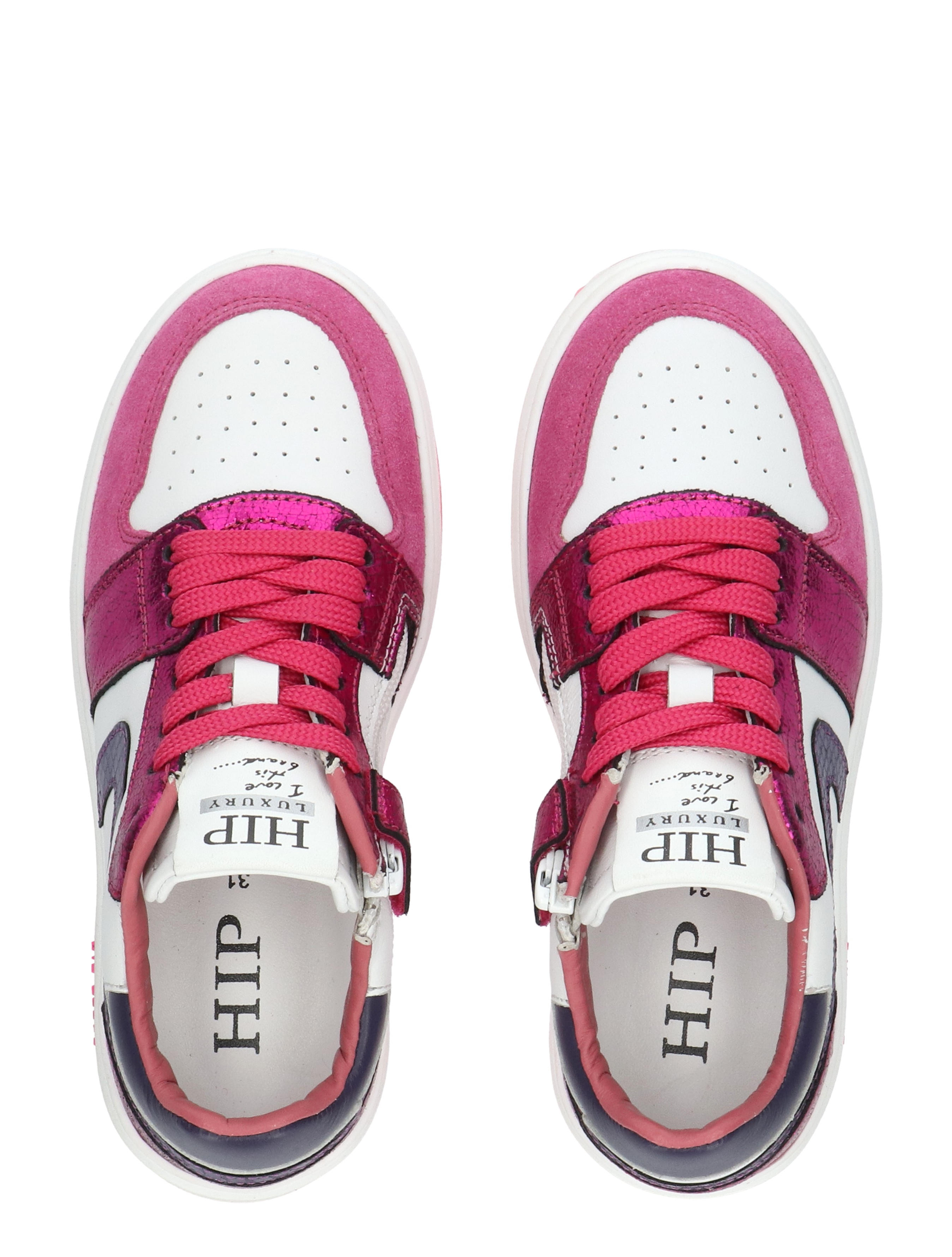 Hip - H1015 Fuchsia - Meisjes - Veterschoenen - 50593_84_7