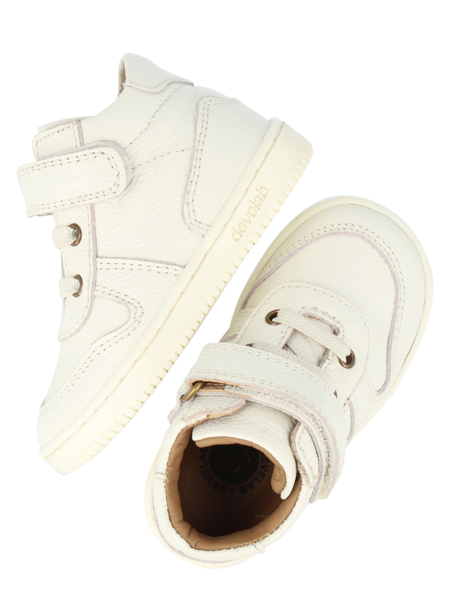 Develab - 44386 122 White Leather - Jongens - Babyshoenen - 48976_88_4