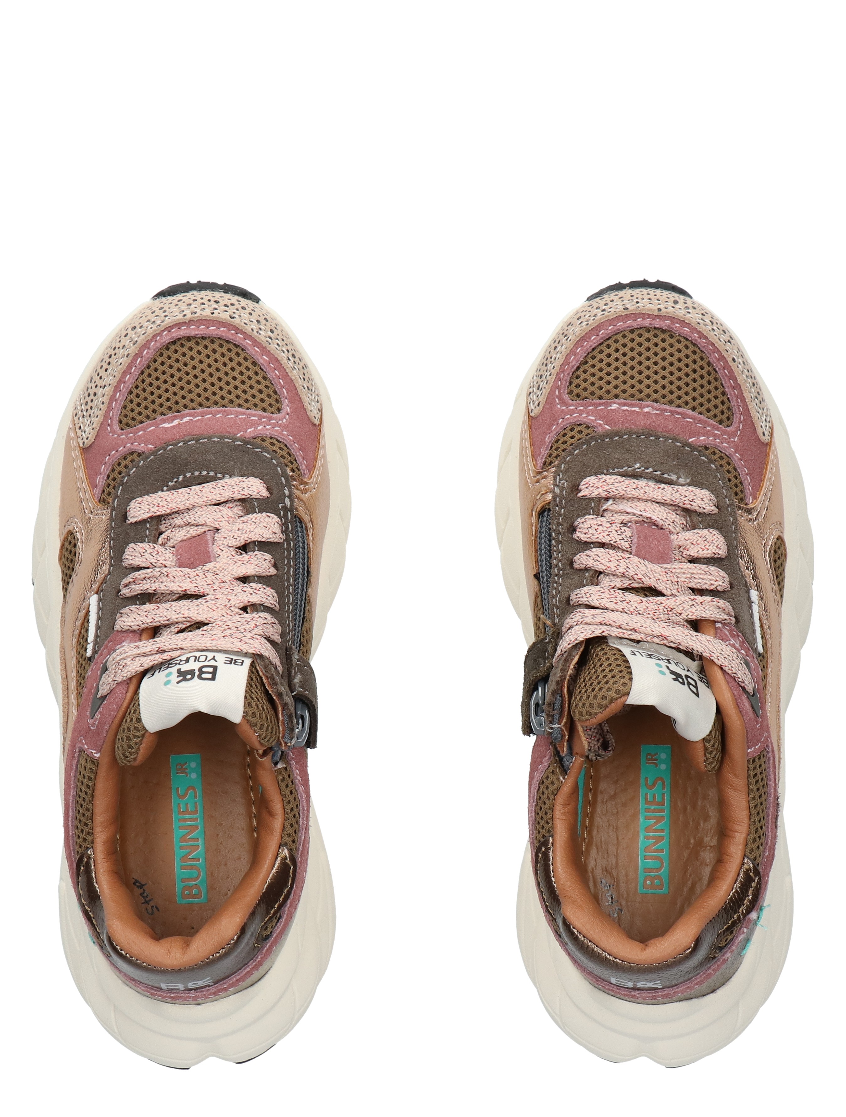 Bunnies - Reza Rush 225842 908 Taupe - Meisjes - Veterschoenen - 48503_27_7