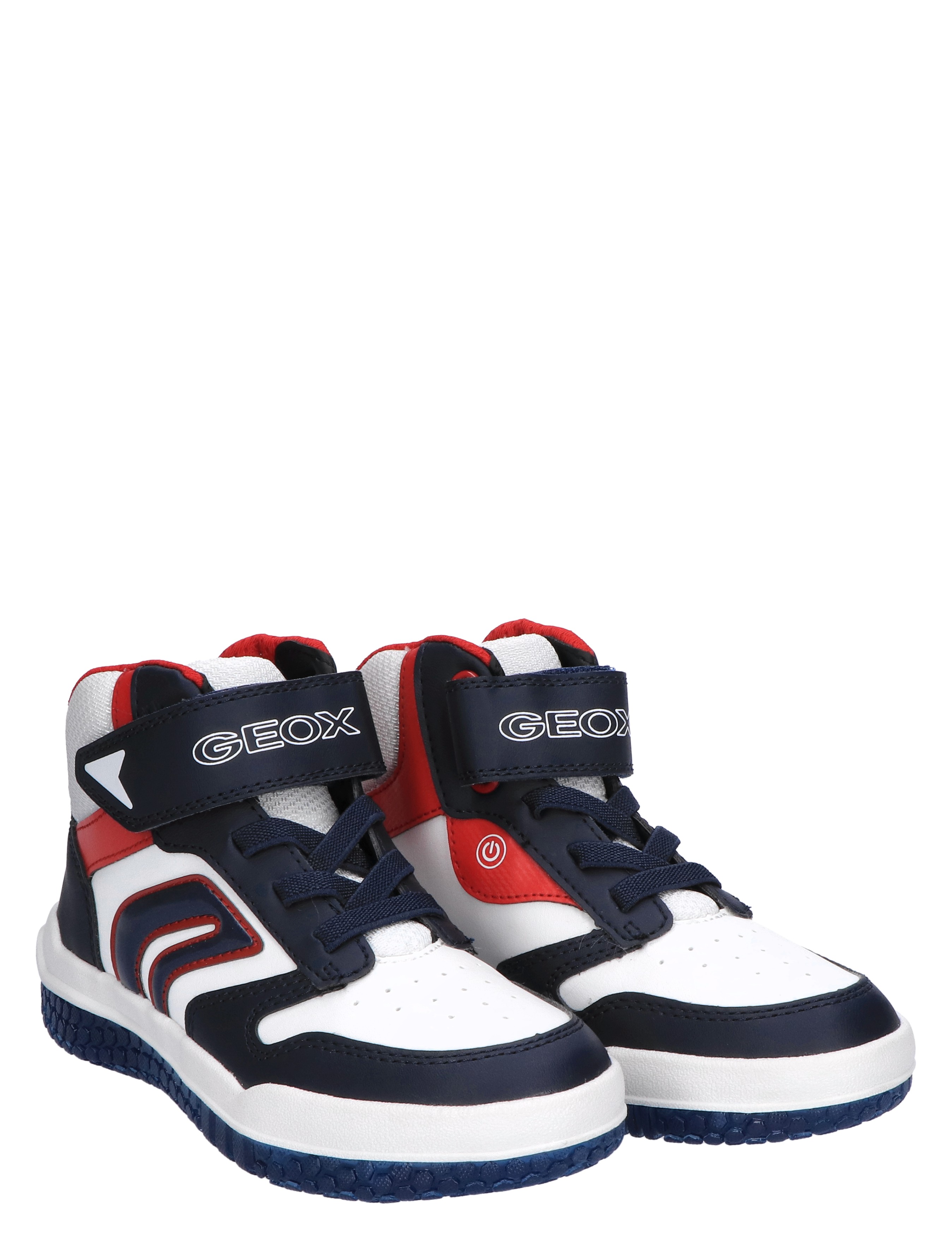 Geox - Buzzerlight Navy White - Jongens - Sneakers - Hoge Sneakers - Klittenbandschoenen - 45413_38_5