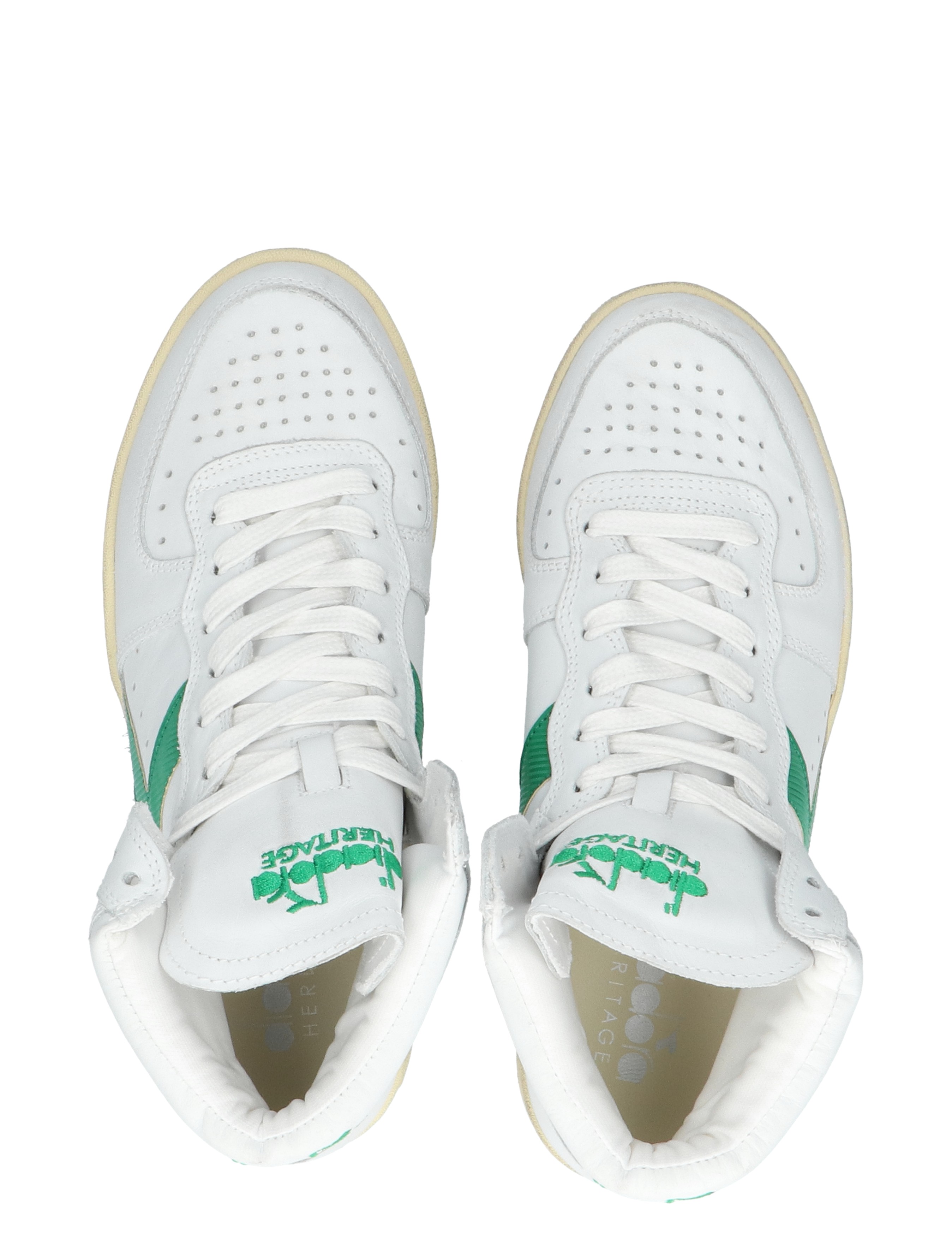 Heritage Mi Basket Used White Green