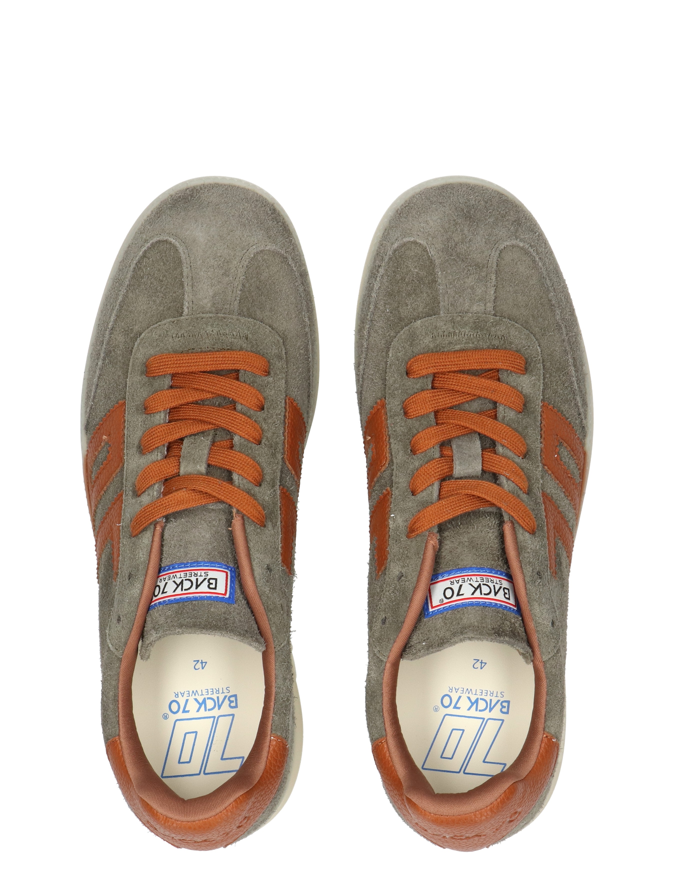 Back 70 - Boston LS02 Long Suede Olive - Heren - Lage Sneakers - Sneakers - 48924_66_7