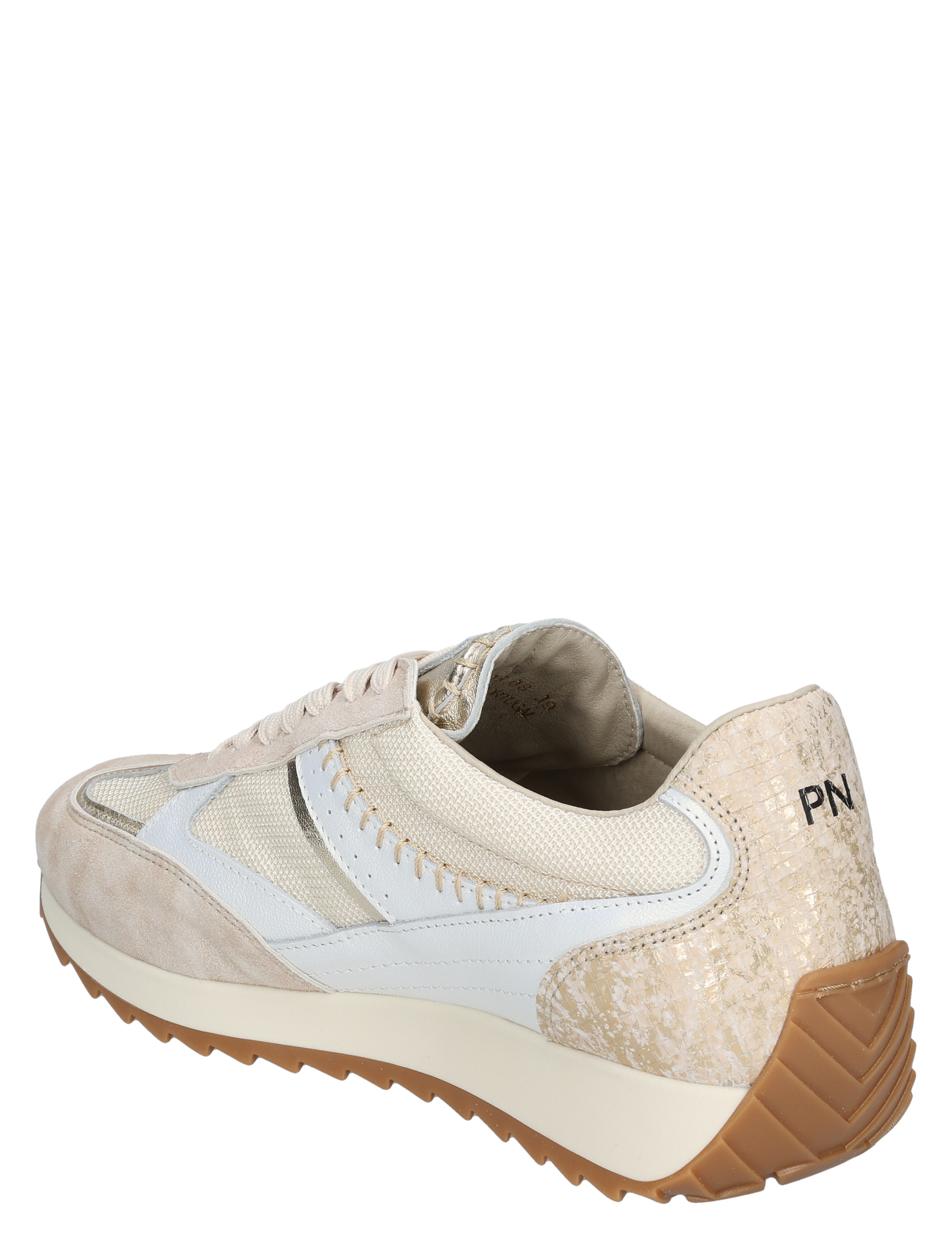 Piedi Nudi - Harlem 05.08 Cream Gold H-Wijdte - Dames - Veterschoenen - Casual Veterschoenen - 50523_77_4