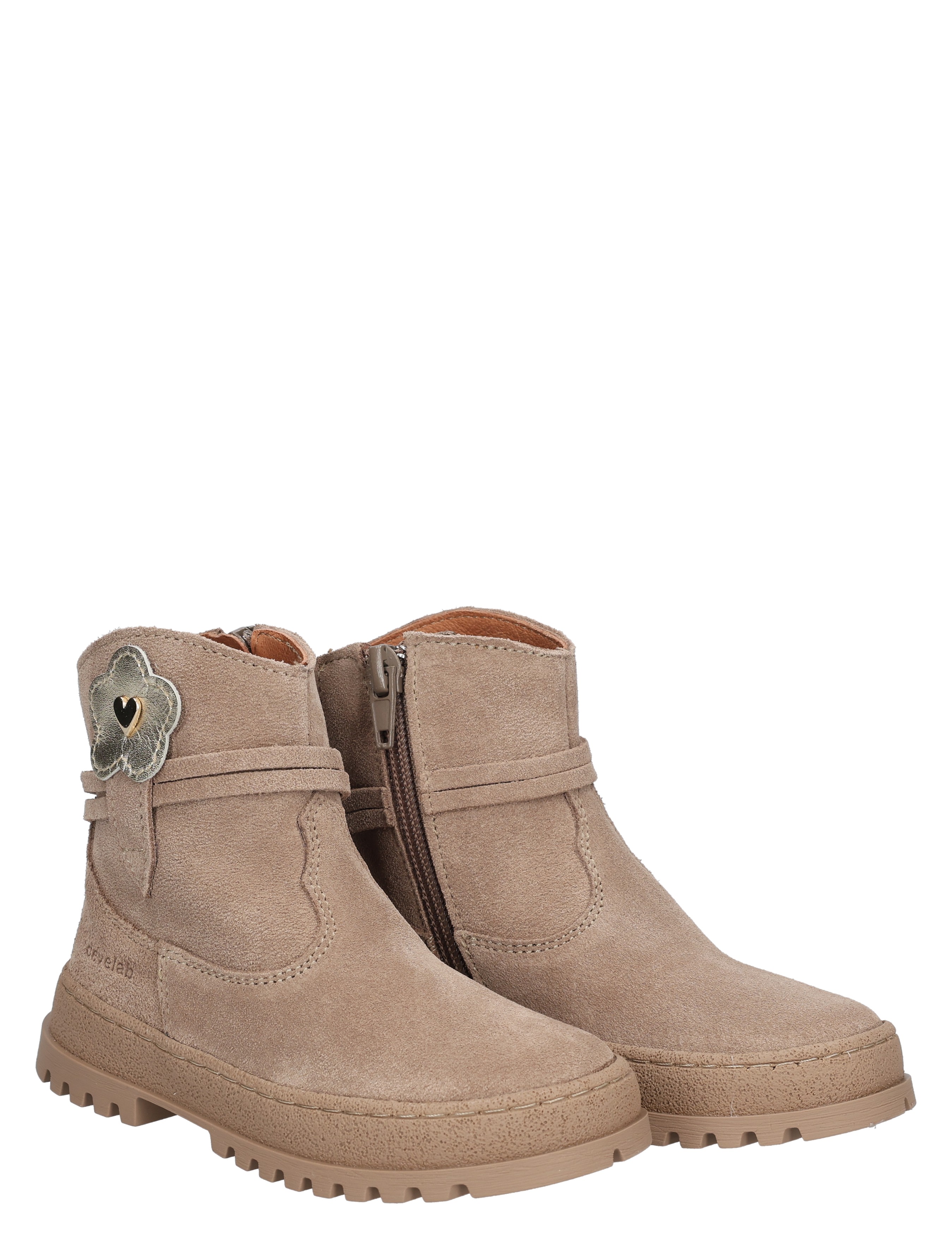 Develab - 47086 233 Taupe Suede - Meisjes - Boots - Enkellaarsjes - 49246_77_5