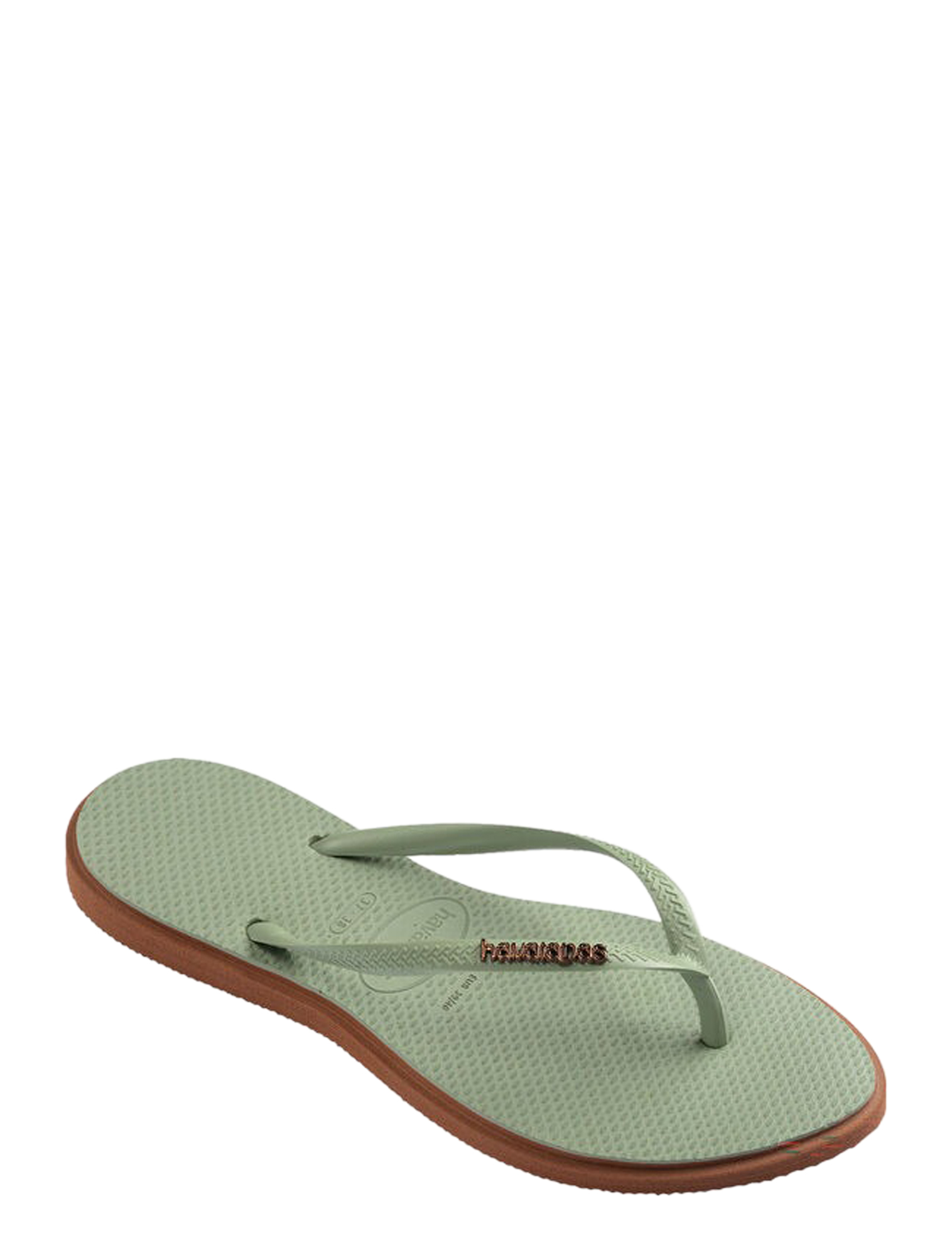 Havaianas - Slim Point  Rust Smoke Green - Dames - Slippers - 50480_66_2