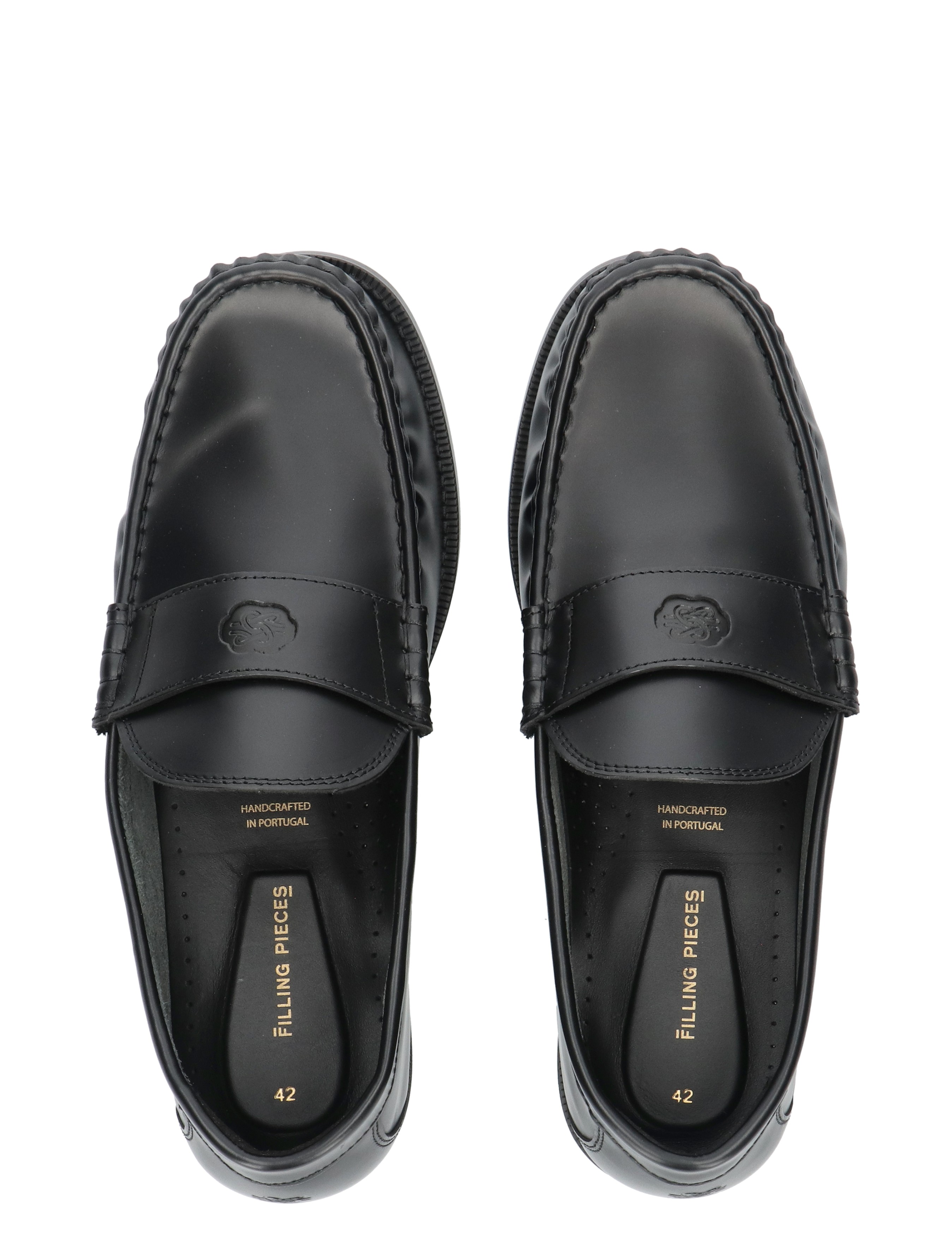 herenschoenen, loafers, zwart, leer, penny loafer