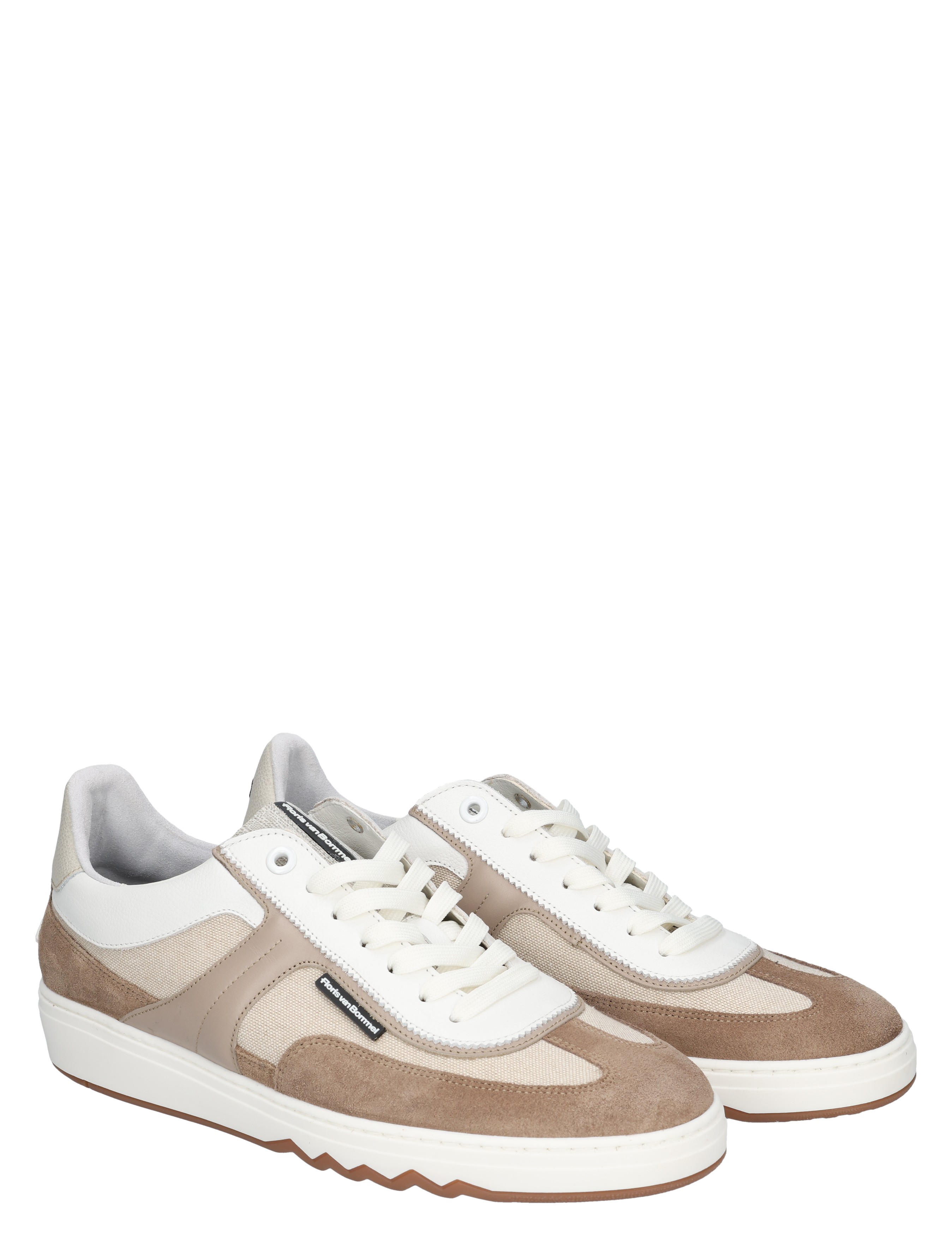 Floris van Bommel - De Kupster 10216 26-01 Naturel G+ Wijdte - Heren - Lage Sneakers - Sneakers - 50657_77_5