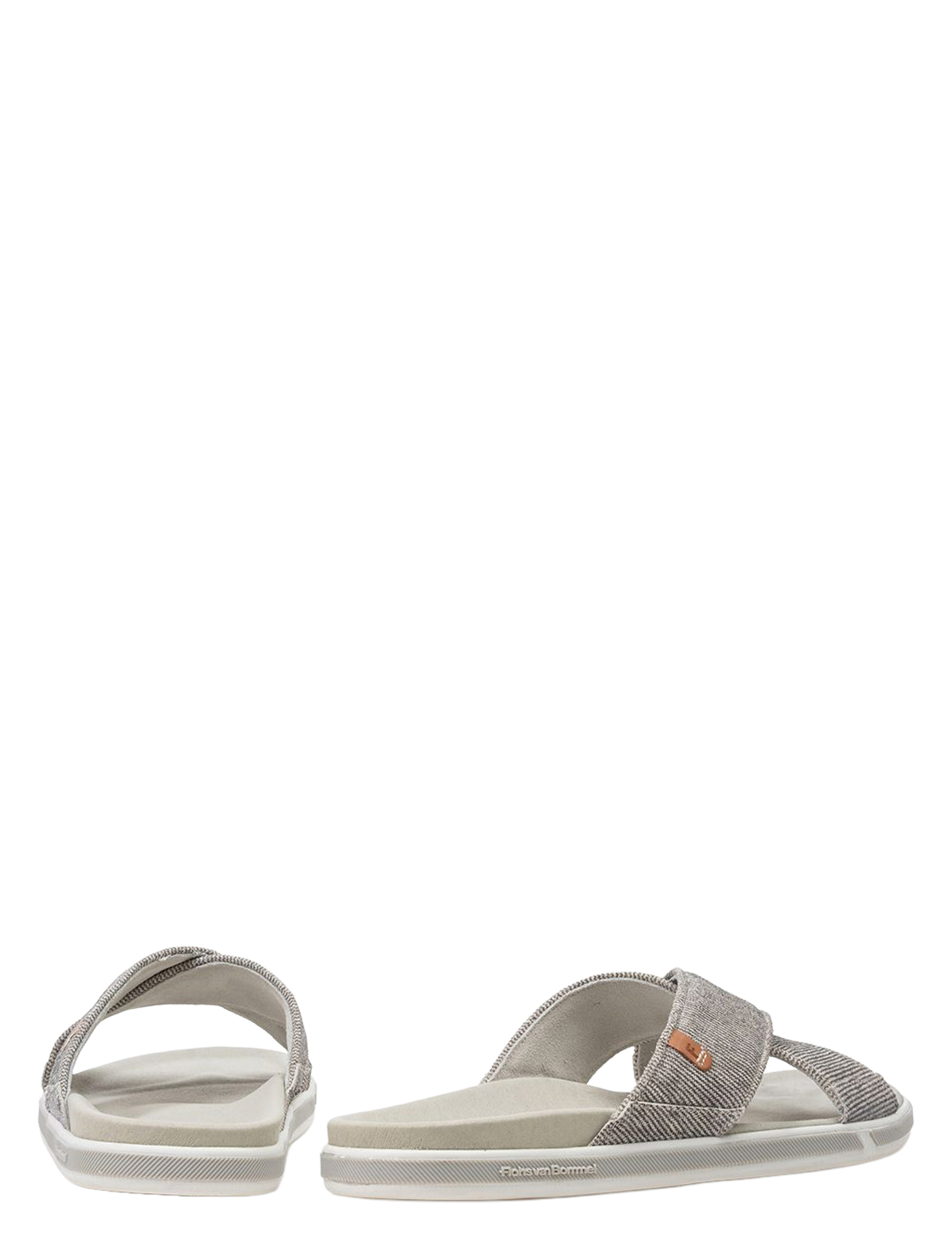 Floris van Bommel - 90013 De Slipper 01.06 Grey G+ Wijdte - Heren - Slippers - 51473_99_4