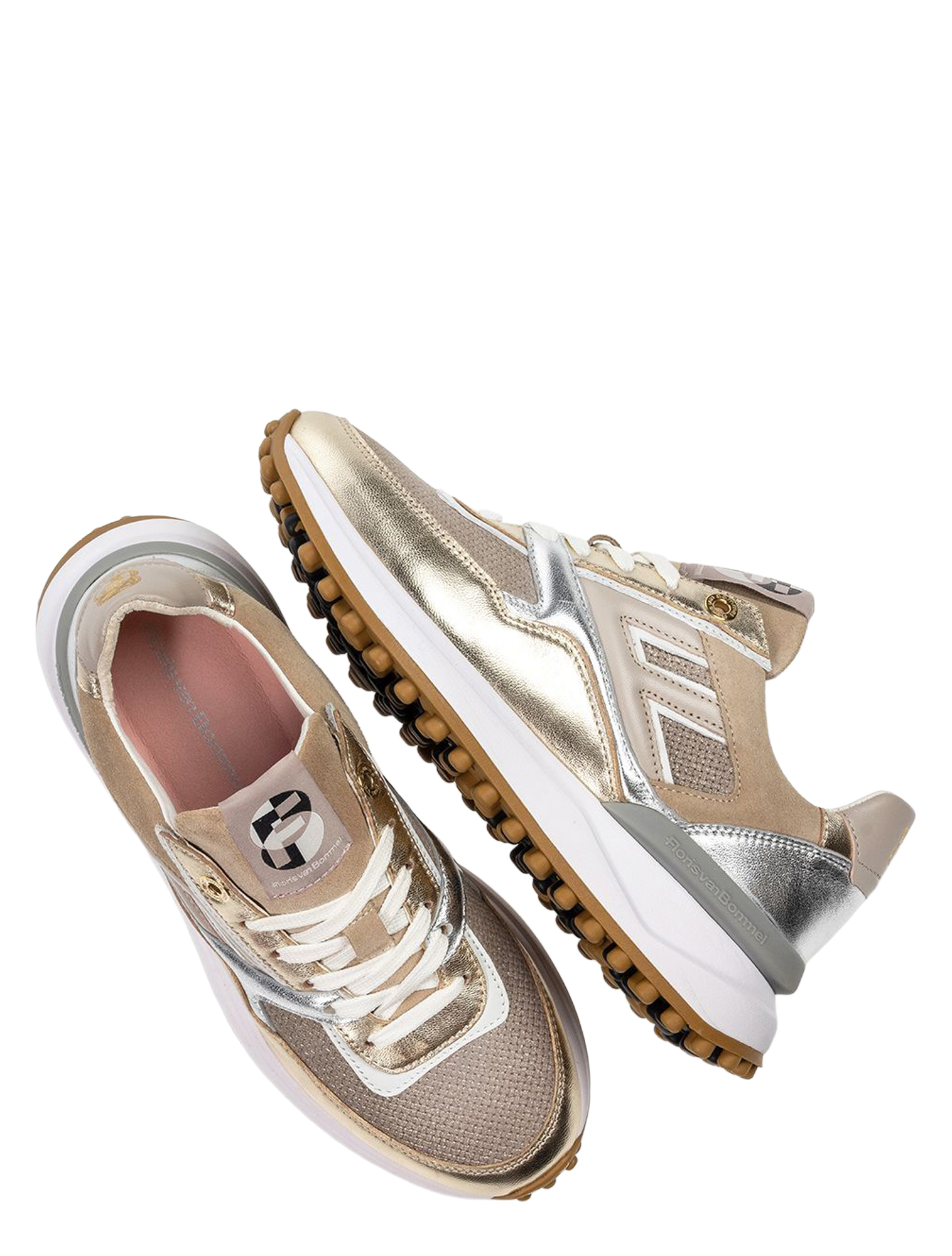 Floris van Bommel - Noppi 10170 52.02 Gold - Dames - Sneakers - Lage Sneakers - 51497_53_3