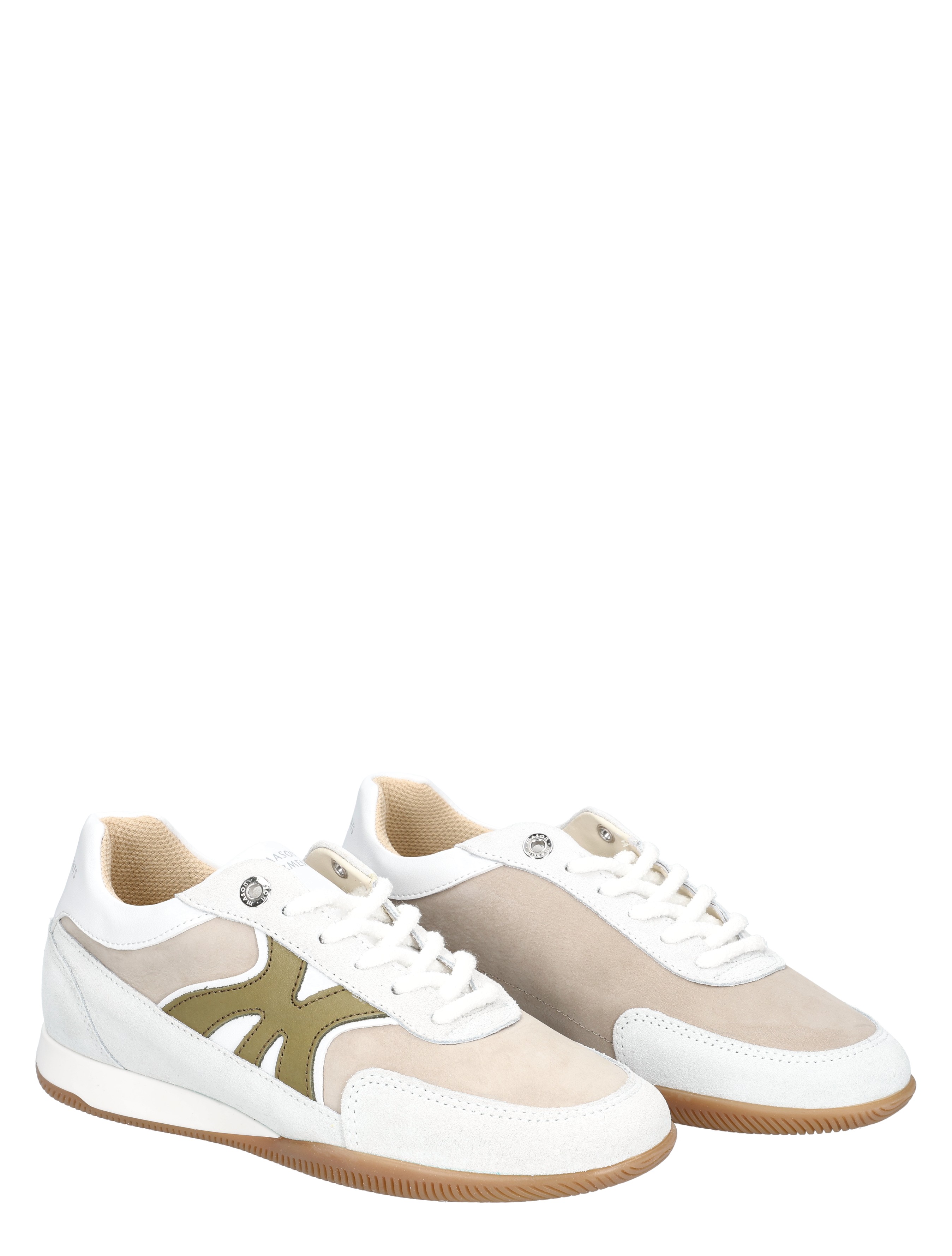 herensneakers, witte schoenen, suède panelen, gumzool, luxe casual