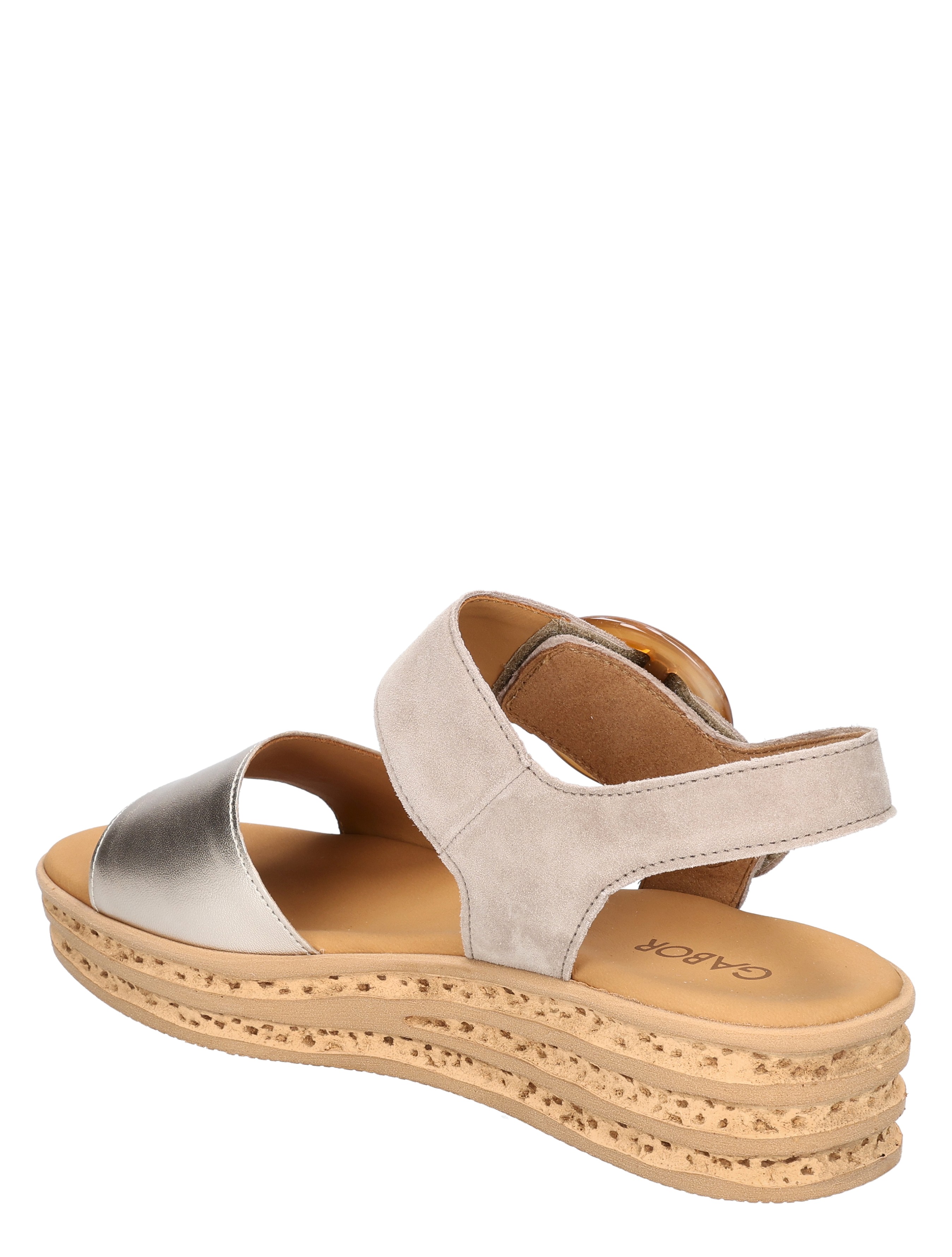 Gabor - 84.550.62 62 puder/rabbit - Dames - Sandalen - 50677_77_4