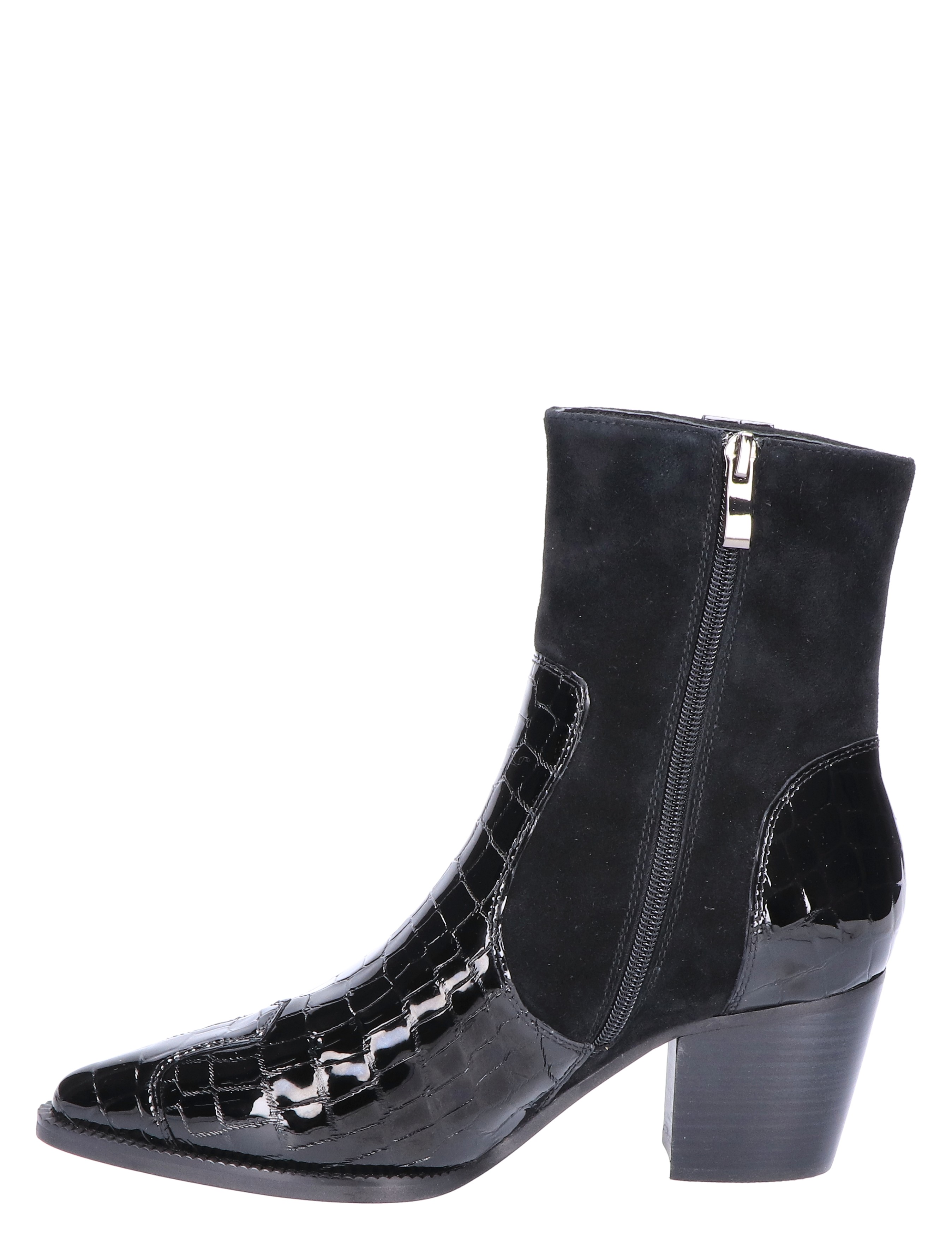 Di Lauro - Sybylle Black Croco - Dames - Boots - Enkellaarsjes - 46270_11_2