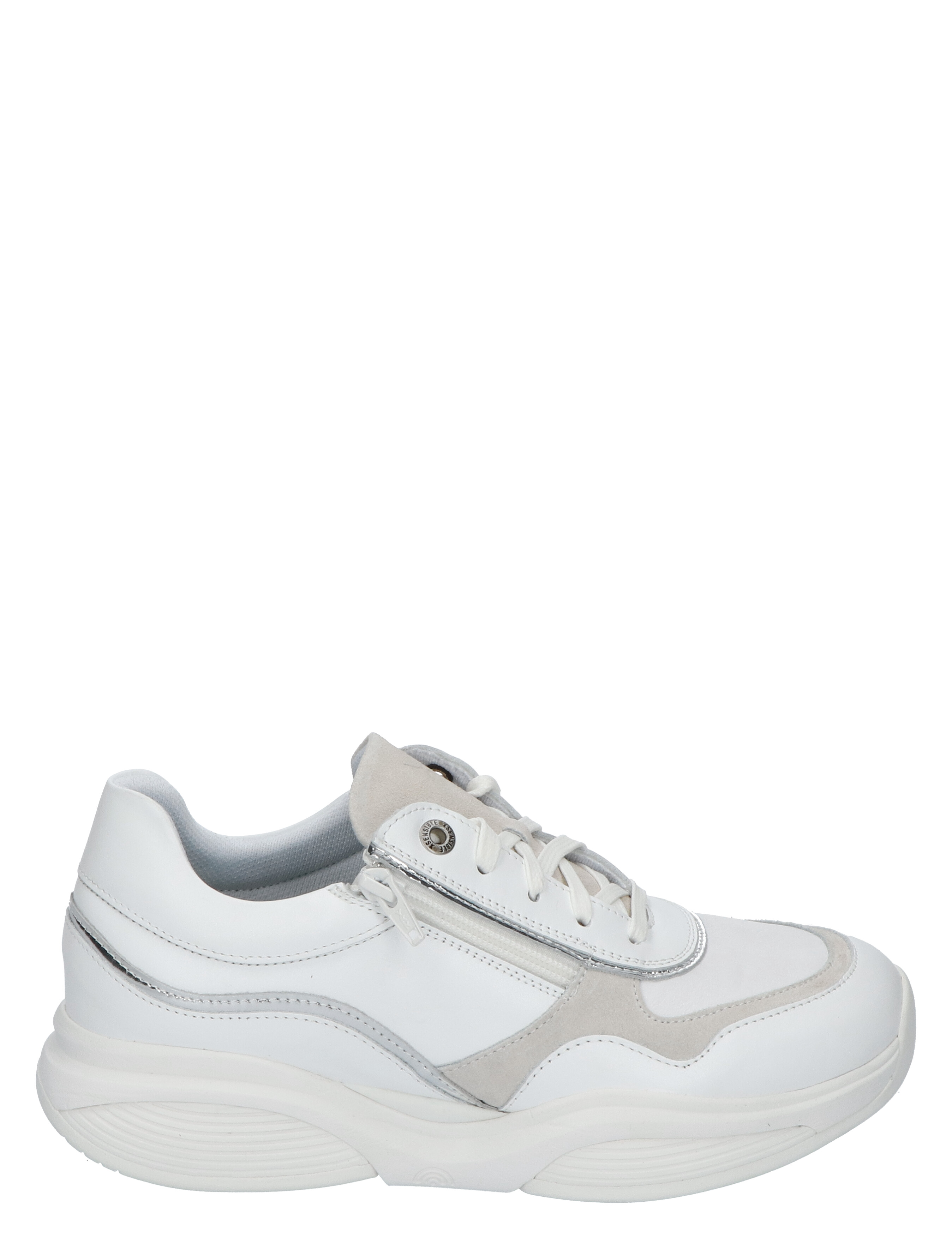 Xsensible - 30085.3 SWX11 White Silver H-Wijdte - Dames - Veterschoenen - Casual Veterschoenen - 33121_89_1