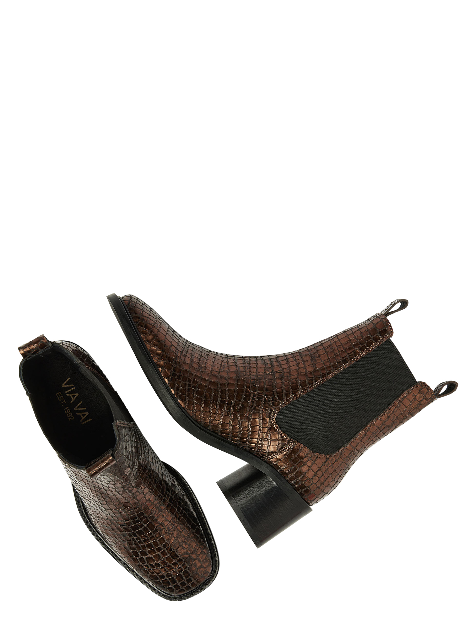 VIA VAI - 62135 Zoey Scott 02-1071 Gold - Dames - Boots - Enkellaarsjes - 47786_53_5