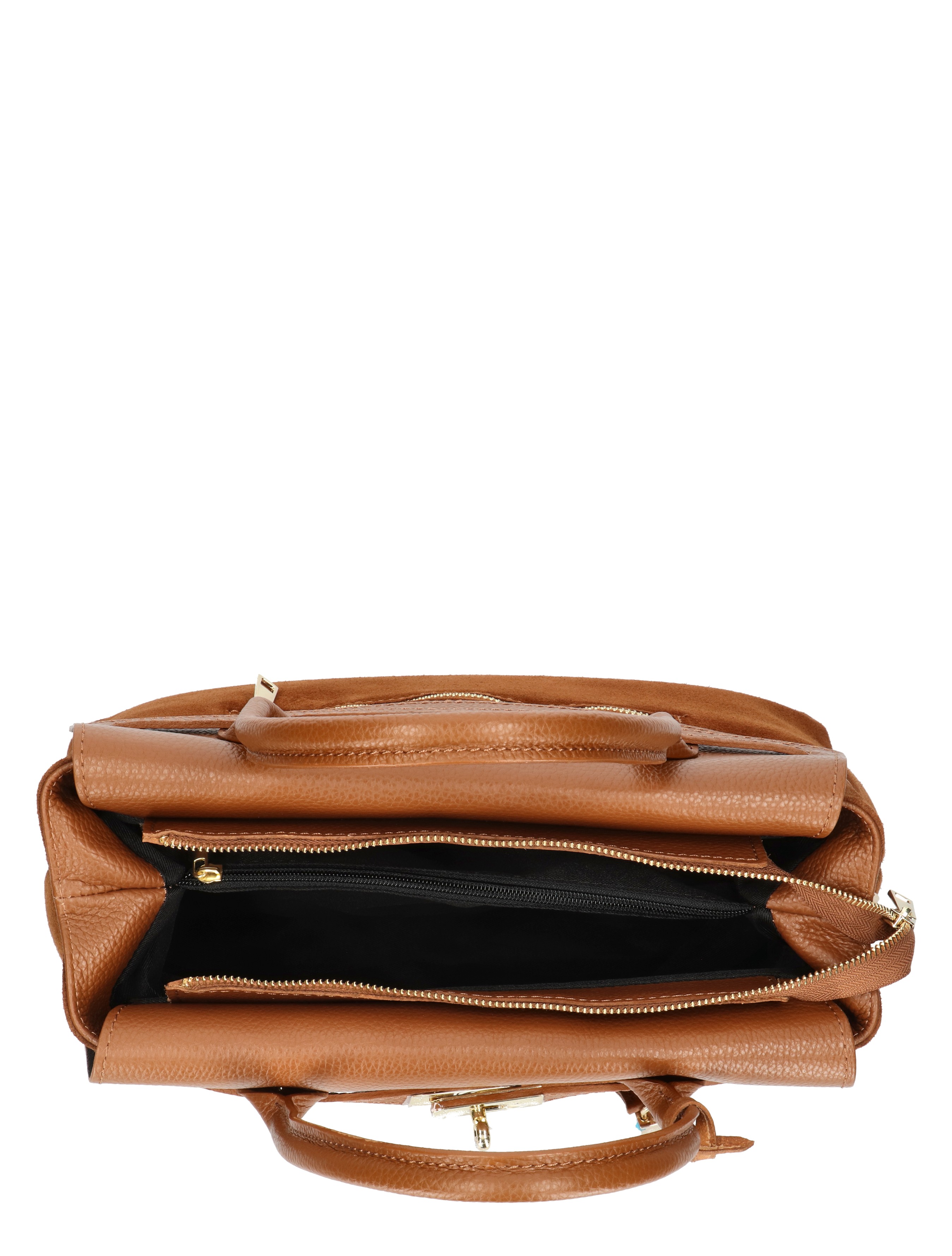handtas, leder, bruin, tassenzak, ruimbagage