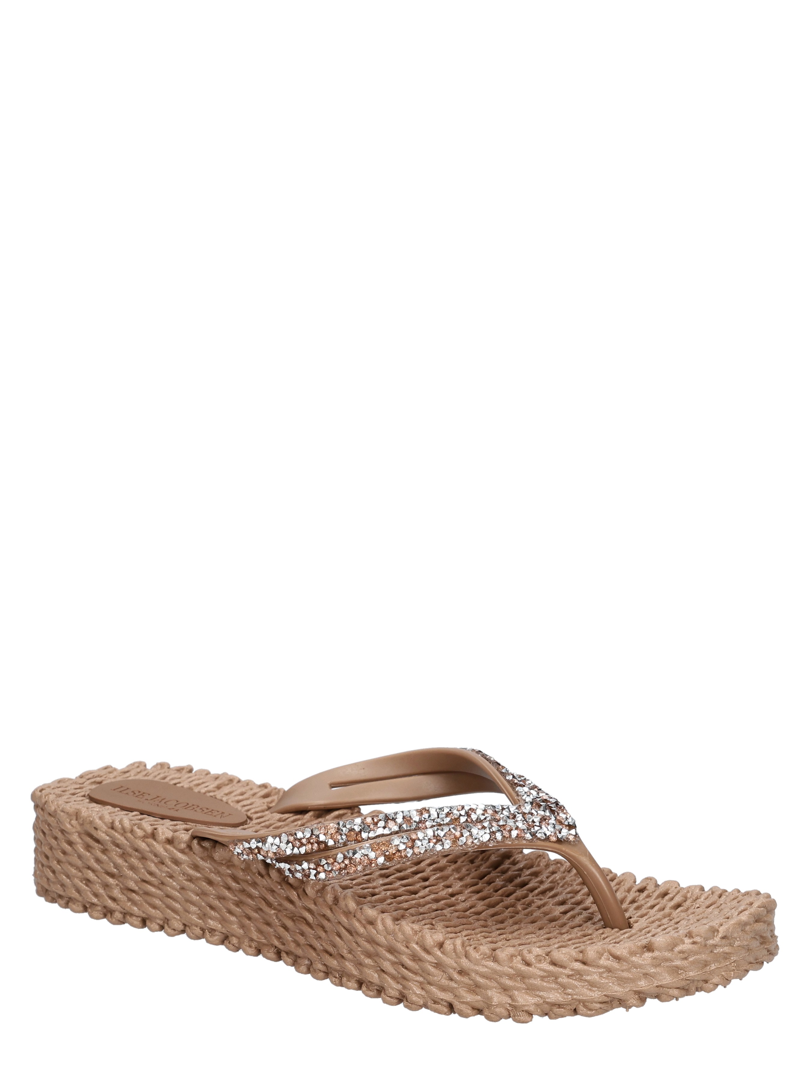 sandalen, wedge, jute, glitter, teen