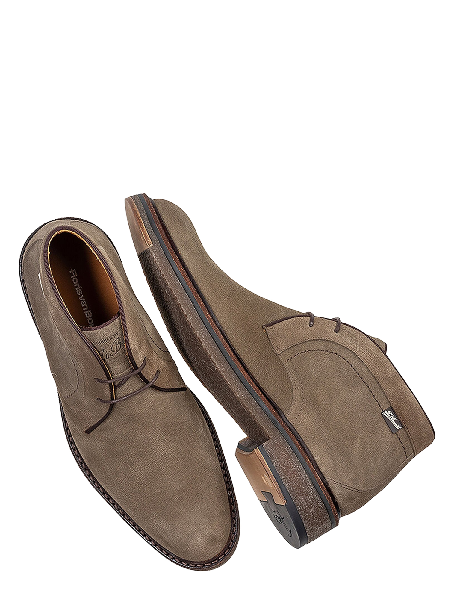 Floris van Bommel - De Tanker SFM-50163 34-01 Taupe H-Wijdte - Heren - Boots - Veter Boots - 50142_77_3