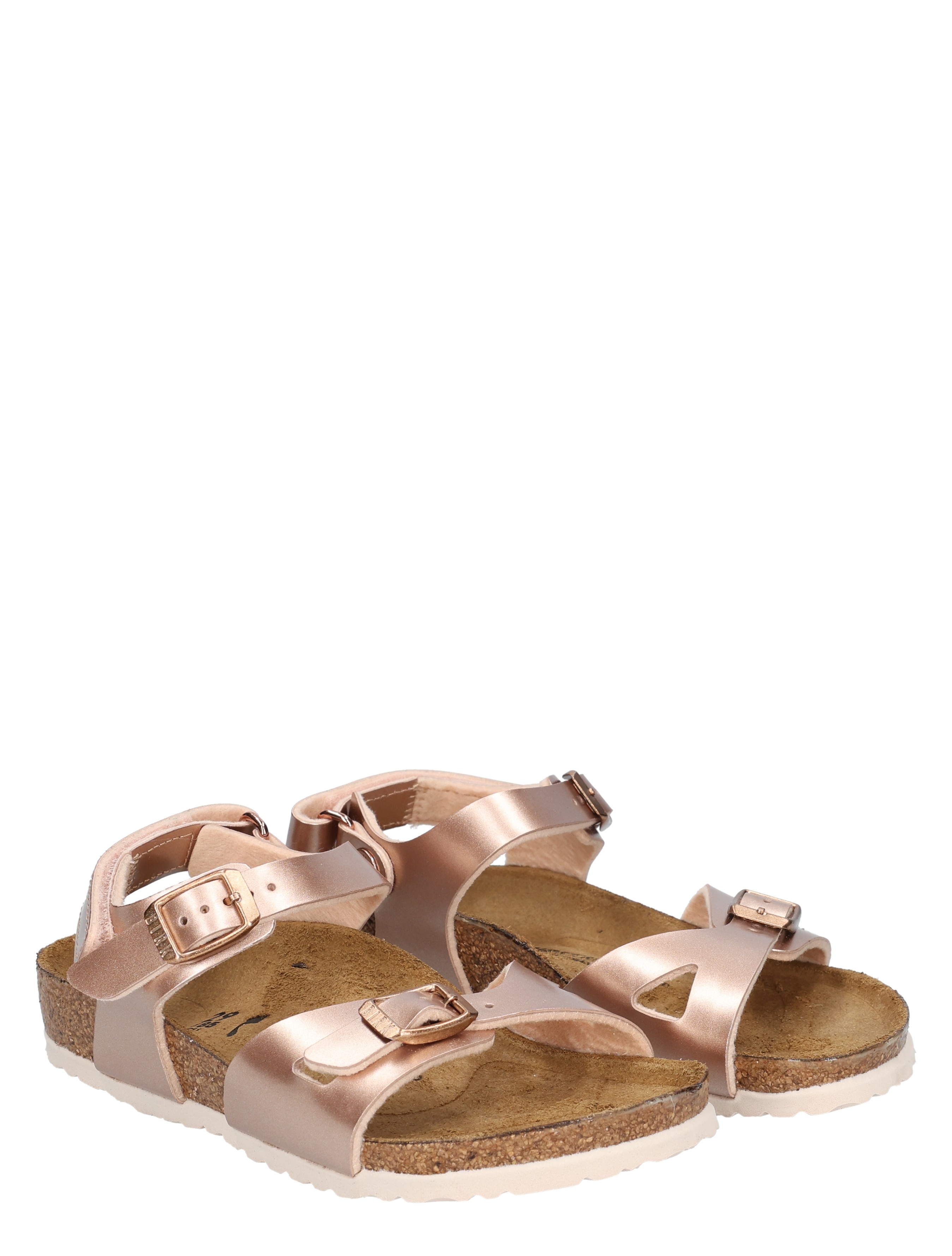 Birkenstock - Rio Kids Birko Flor Metallic Copper Narrow - Meisjes - Sandalen - 50691_48_5