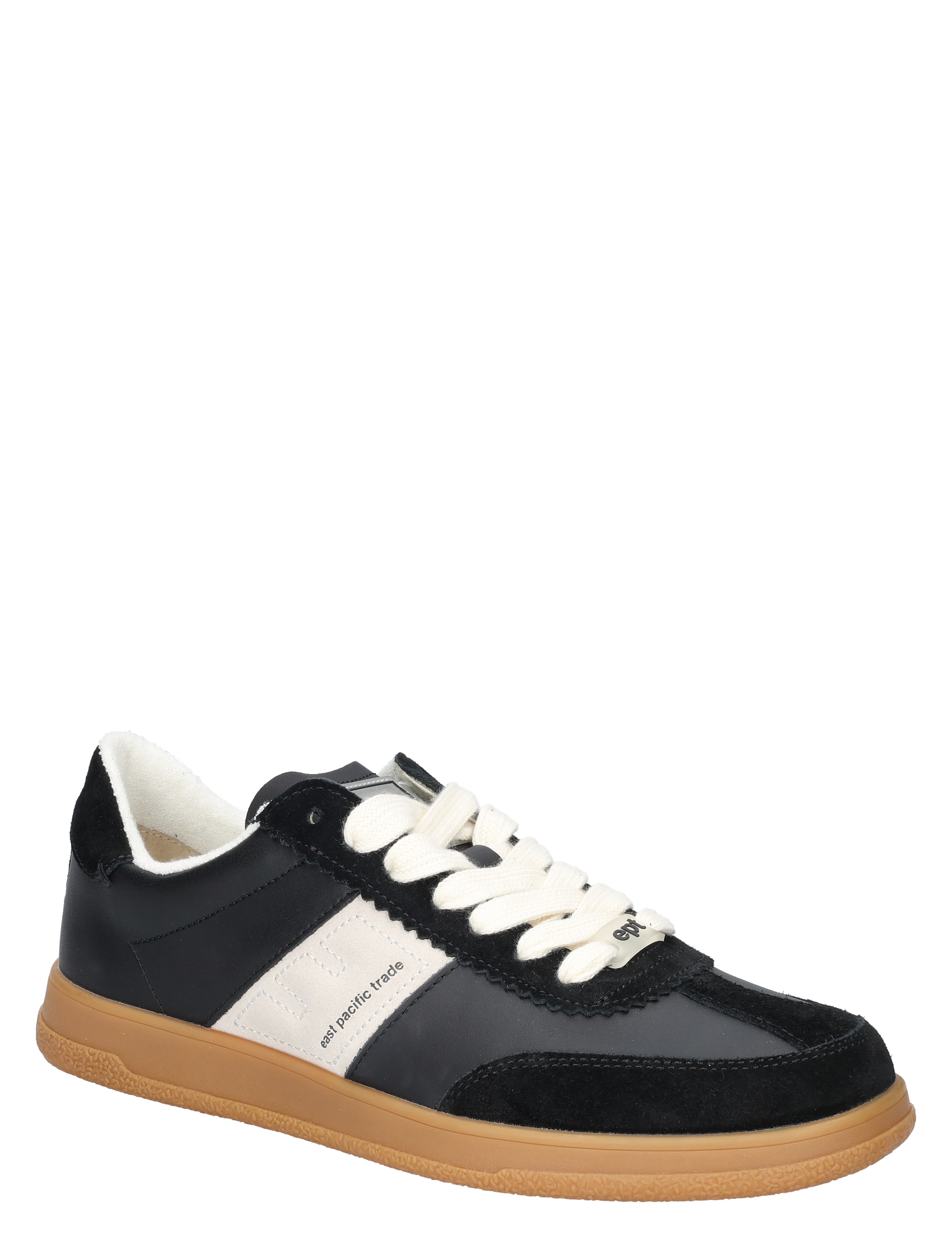 sneaker, zwart, wit, gumzool, casual
