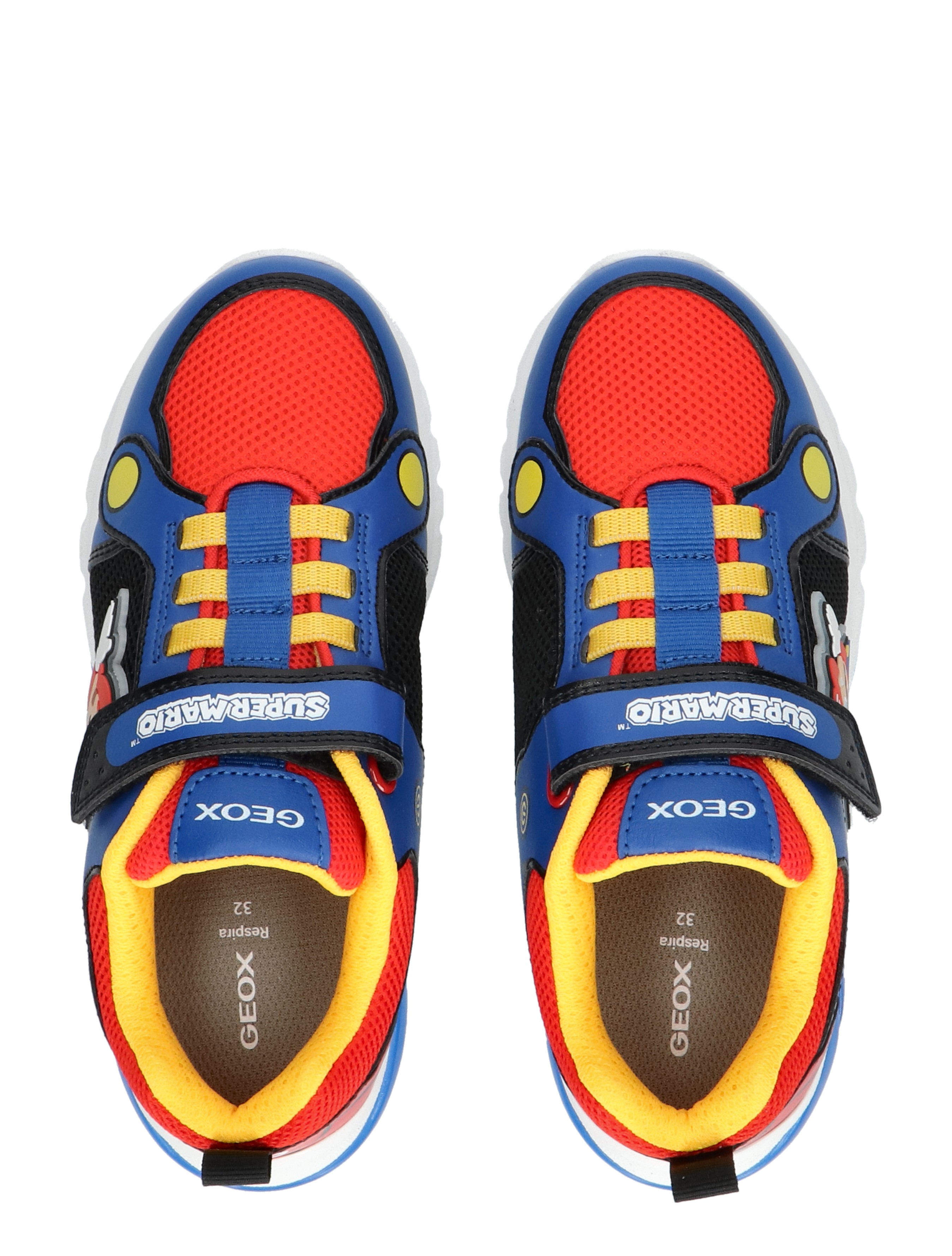 Geox - Ciberdron Junior Mario Royal Red - Jongens - Sneakers - Lage Sneakers - Klittenbandschoenen - 46677_34_7