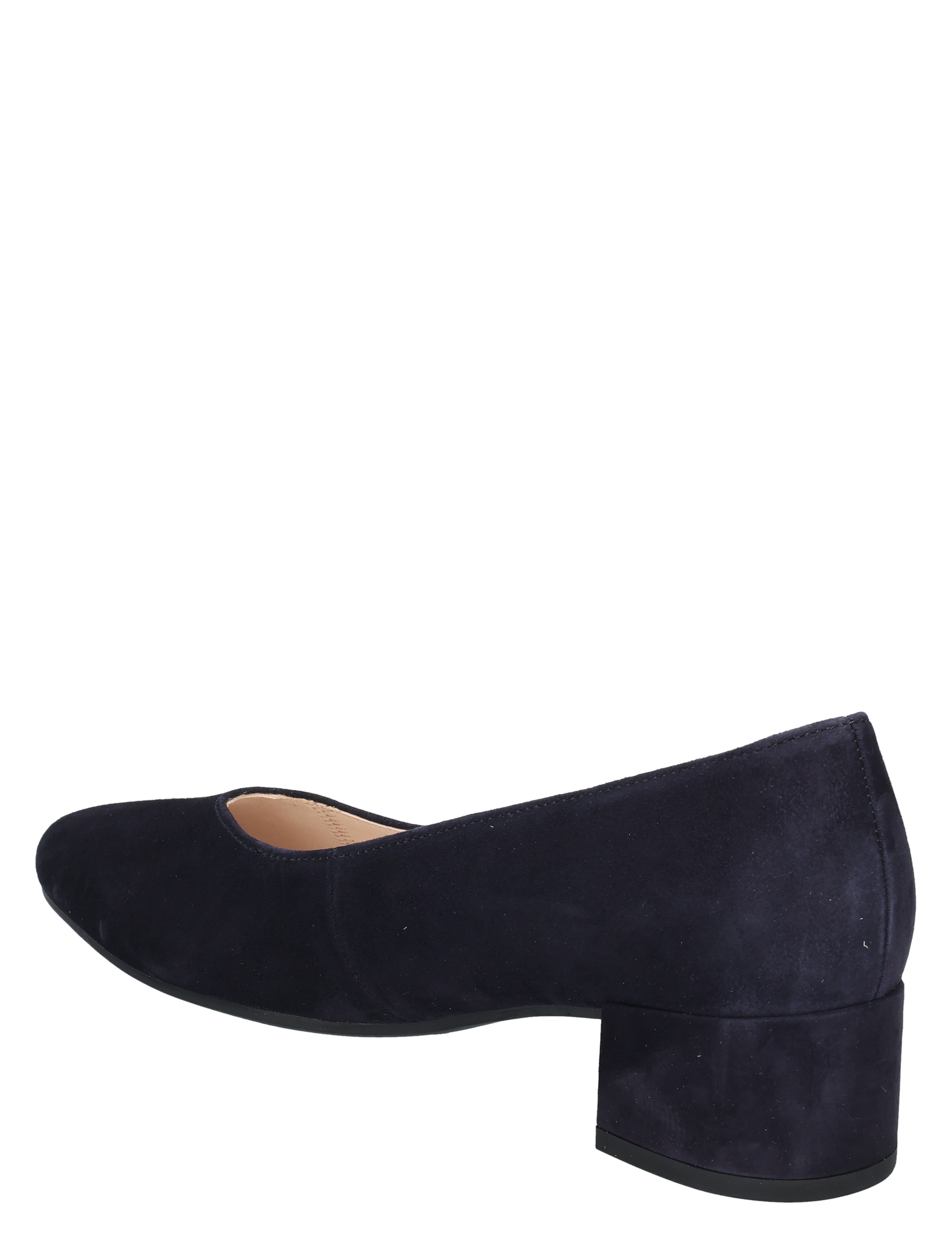pump, enkel, hiel, suede, donkerblauw