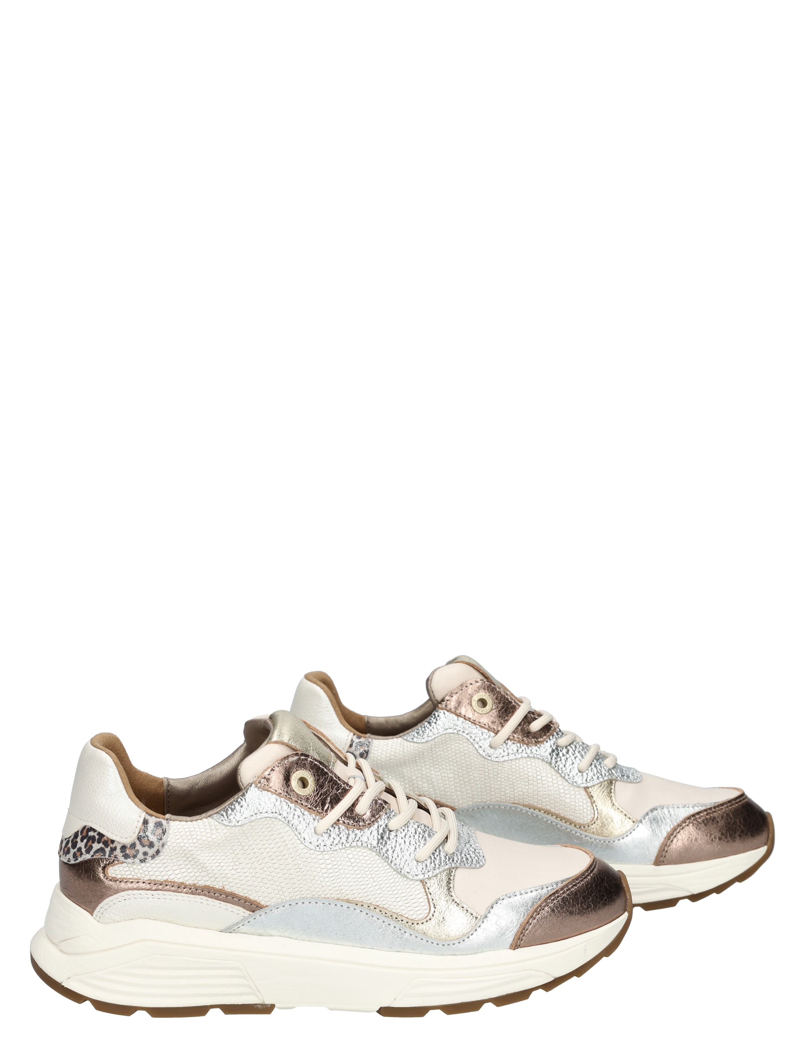 Xsensible - 33011.3 Rainbow Metallic 396 Bronze Combi G- Wijdte - Dames - Veterschoenen - Casual Veterschoenen - 50407_77_6