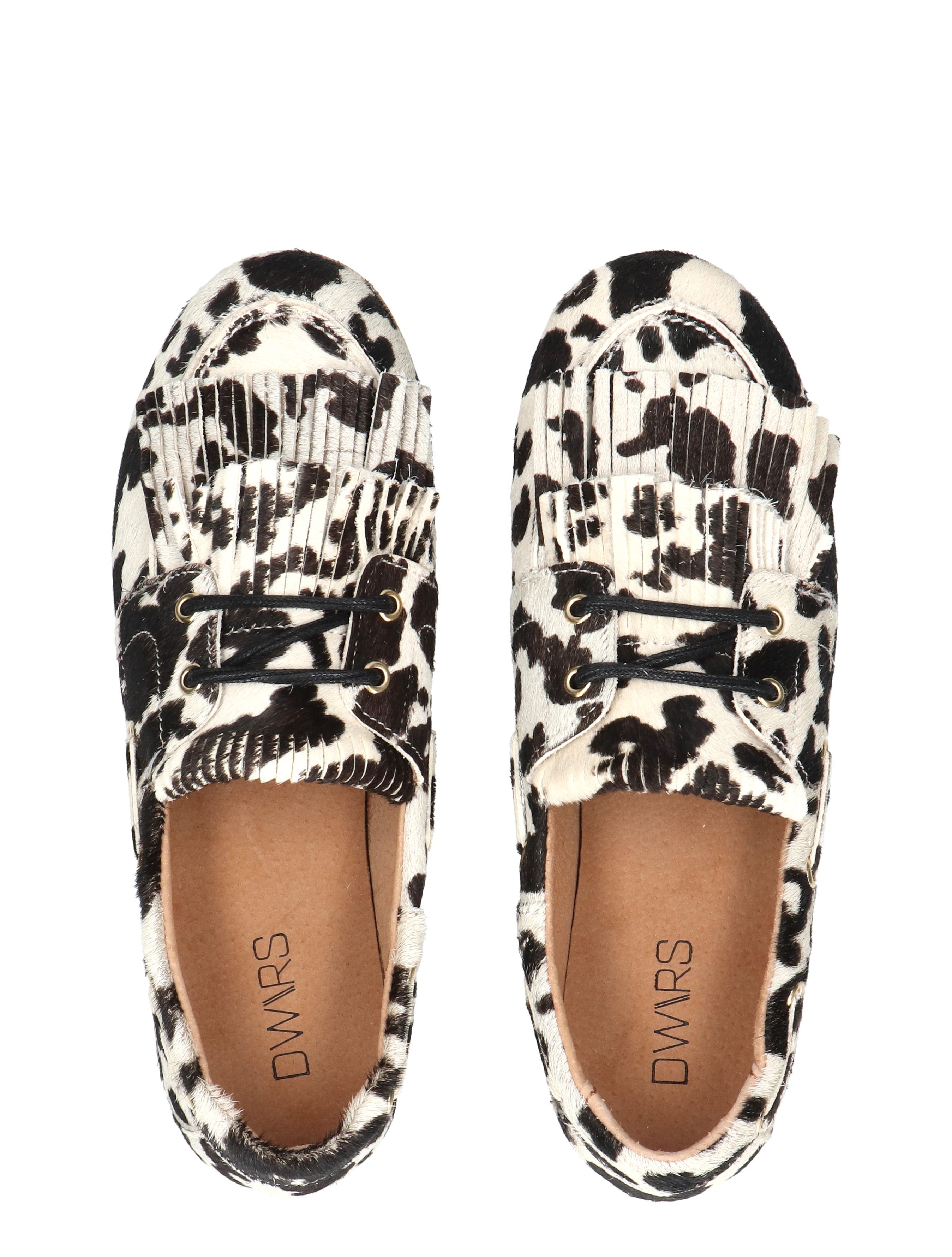 DWRS Label - Latty Fringes B11975-05 1128 White Black - Dames - Sneakers - Lage Sneakers - 50360_81_7