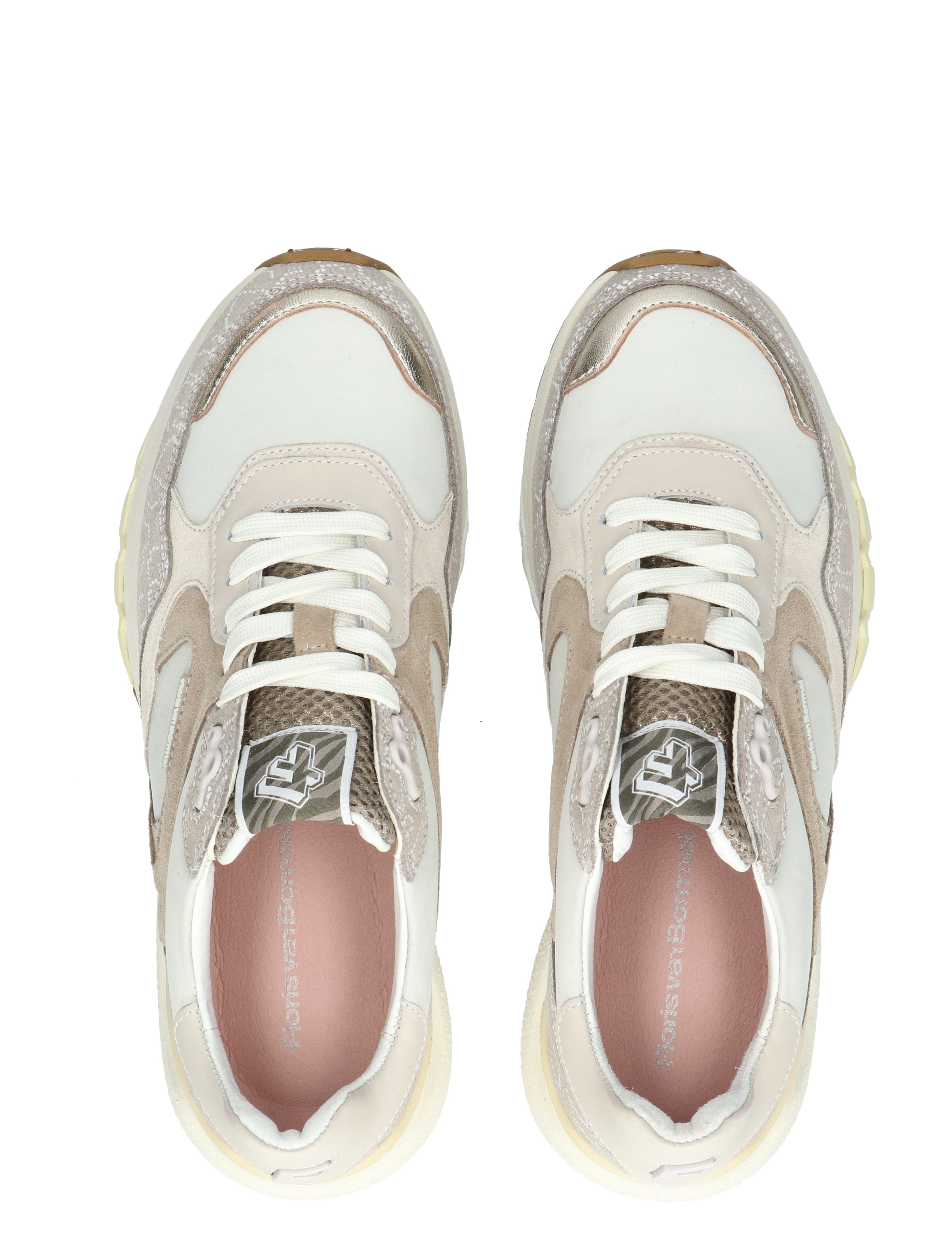 Floris van Bommel - De Treni 10164 34-01 Taupe G-Wijdte - Sneakers - Dames - Lage Sneakers - 50834_77_8