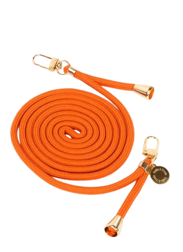 Colorful Phone Cord Pumpkin Orange