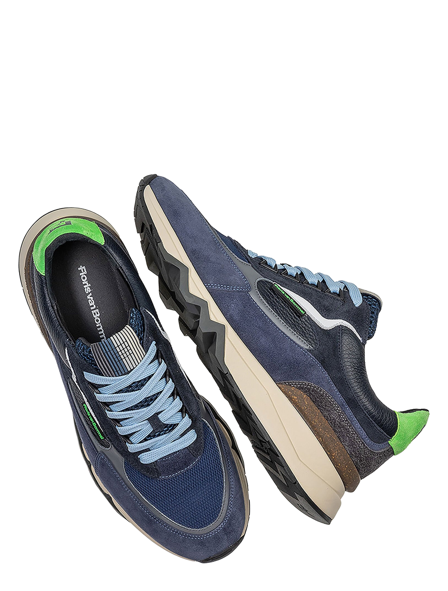 Floris van Bommel - De Zager SFM-10234 41-02 DarkBlue G+ Wijdte - Heren - Lage Sneakers - Sneakers - 50119_03_3