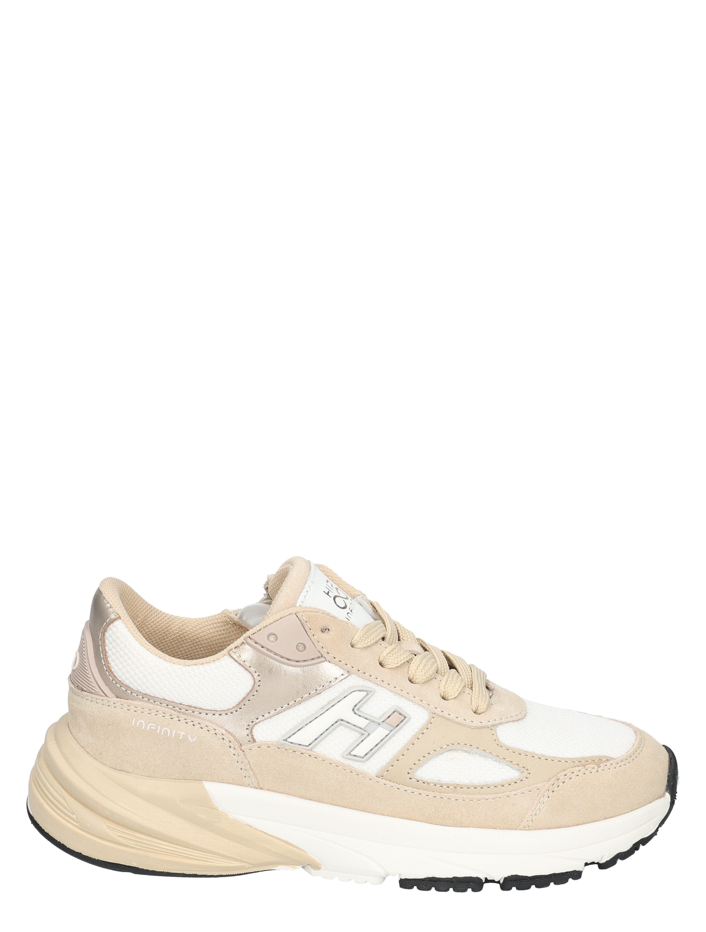 Hip - H1667  Beige Combi - Meisjes - Veterschoenen - 50591_79_1