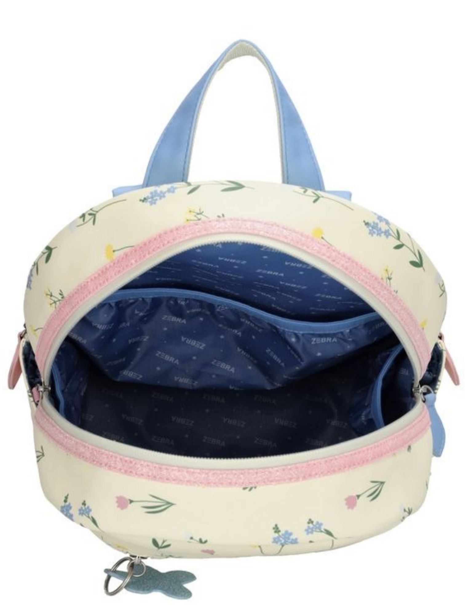 Zebra - Saar Bloemen Creme - Meisjes - Rugtassen - 49908_77_4