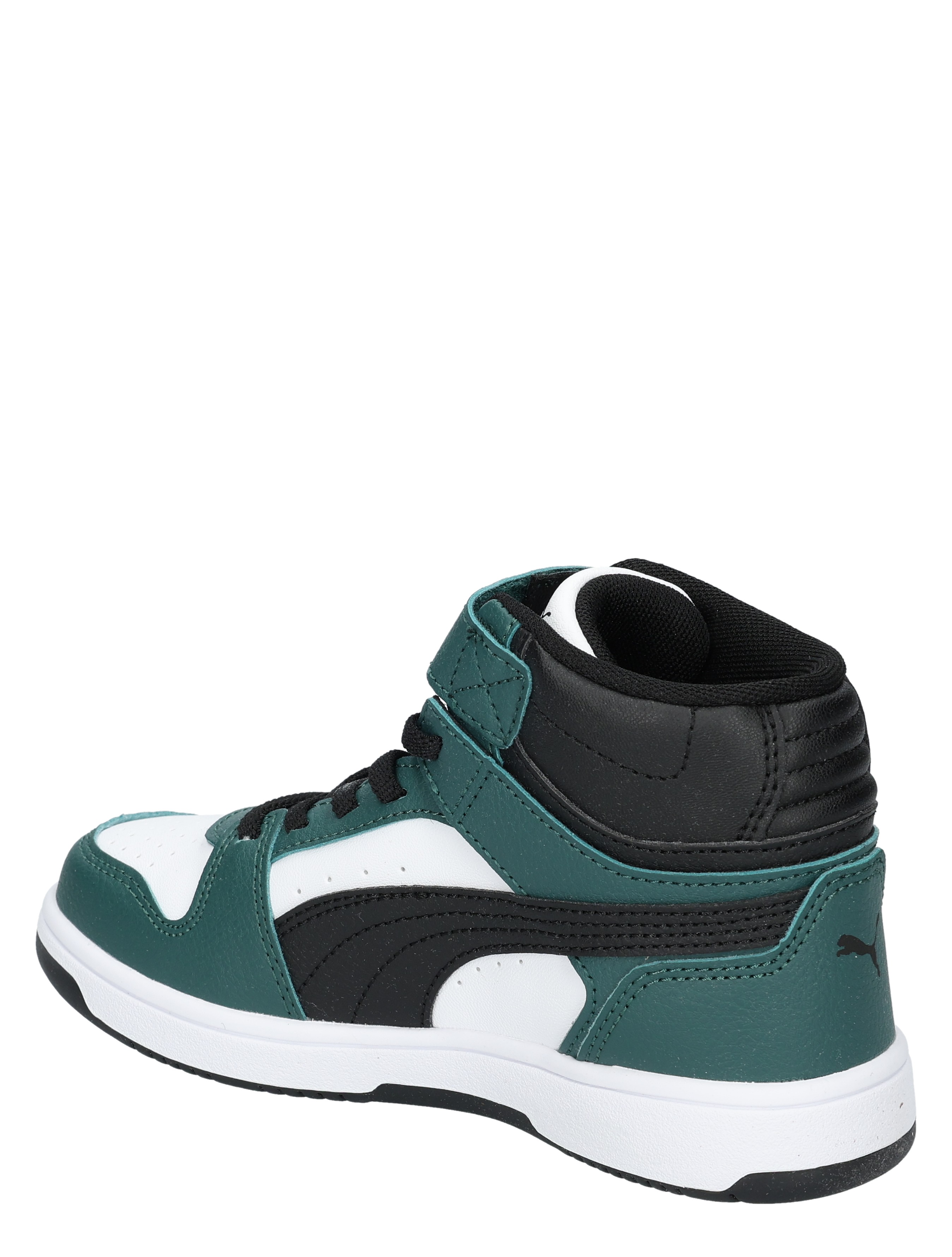 sneaker, high-top, teal, black, white
