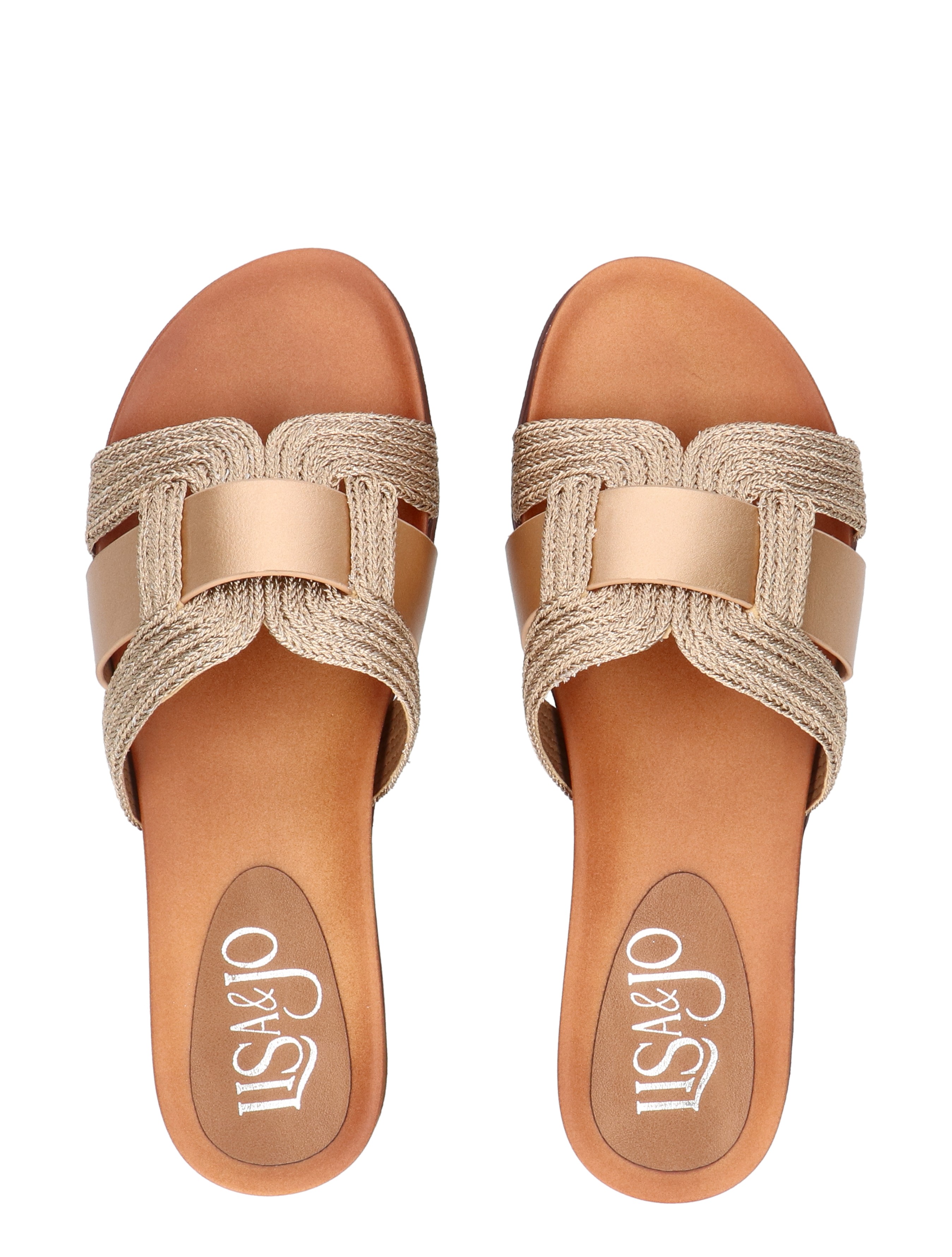 Lisa & Jo - Zaira Champagne - Dames - Muiltjes - 50306_53_1