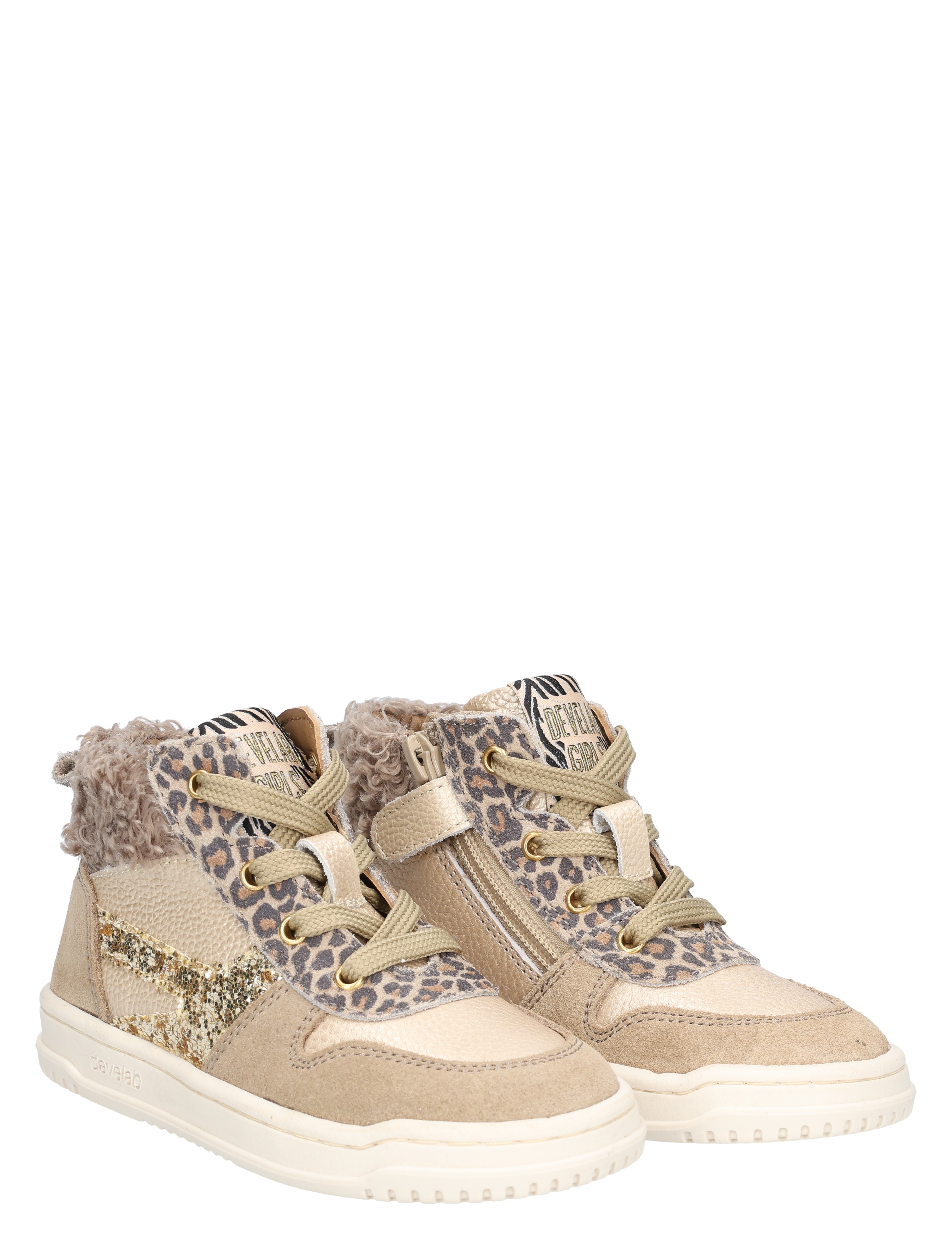 Develab - 41922 229 Beige Fantasy - Meisjes - Lage Sneakers - Sneakers - 49244_77_5