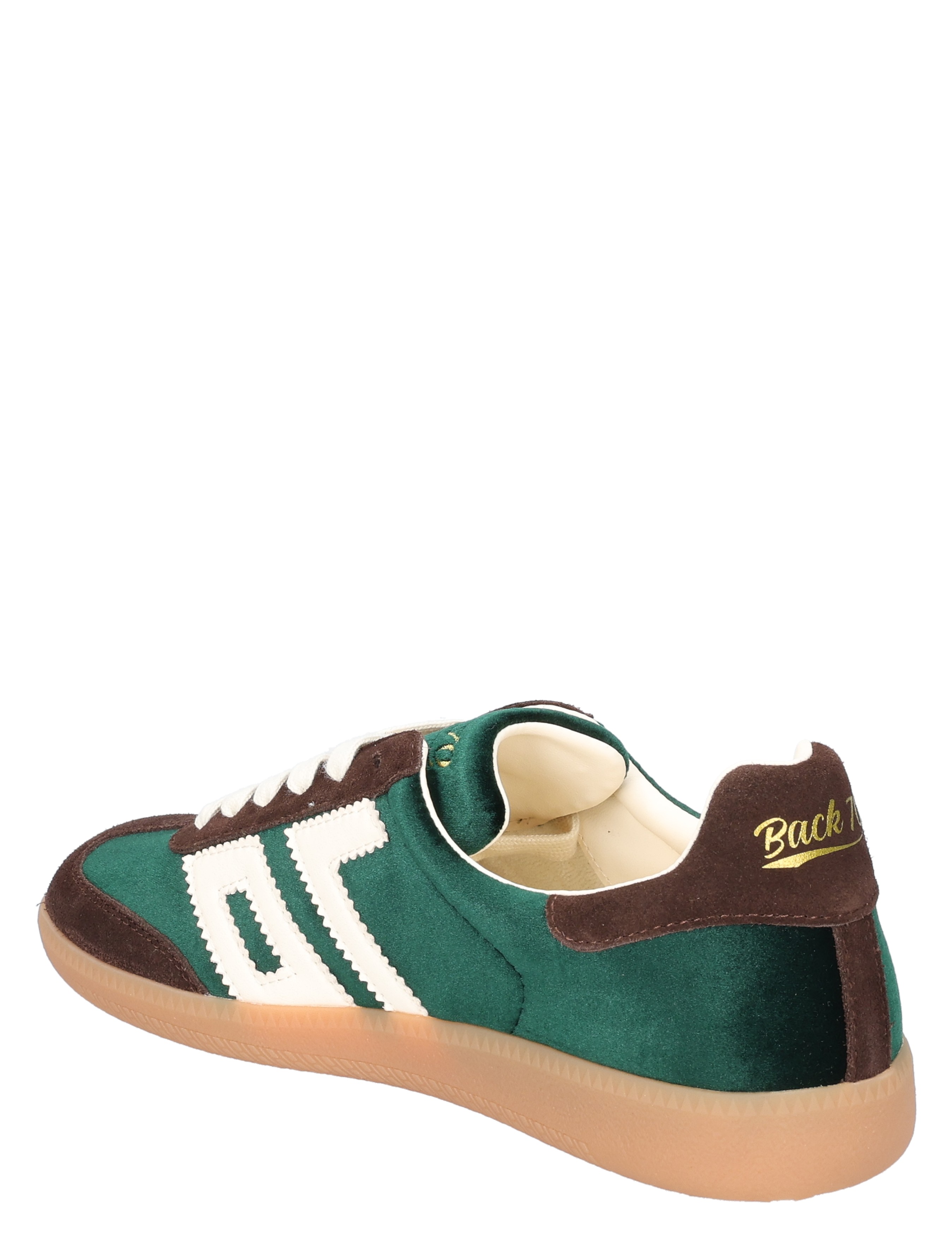sneaker, veterschoen, groene kleur, suede, gumzolen