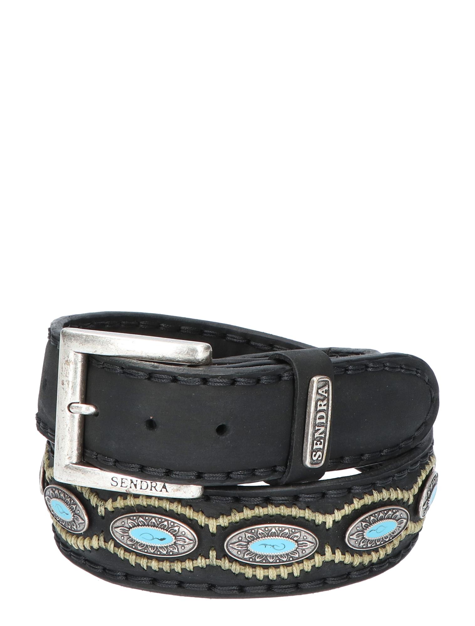 Sendra - 7612 Riem Flota Black - Dames - Heren - Riemen - Riemen - 18111_11_1