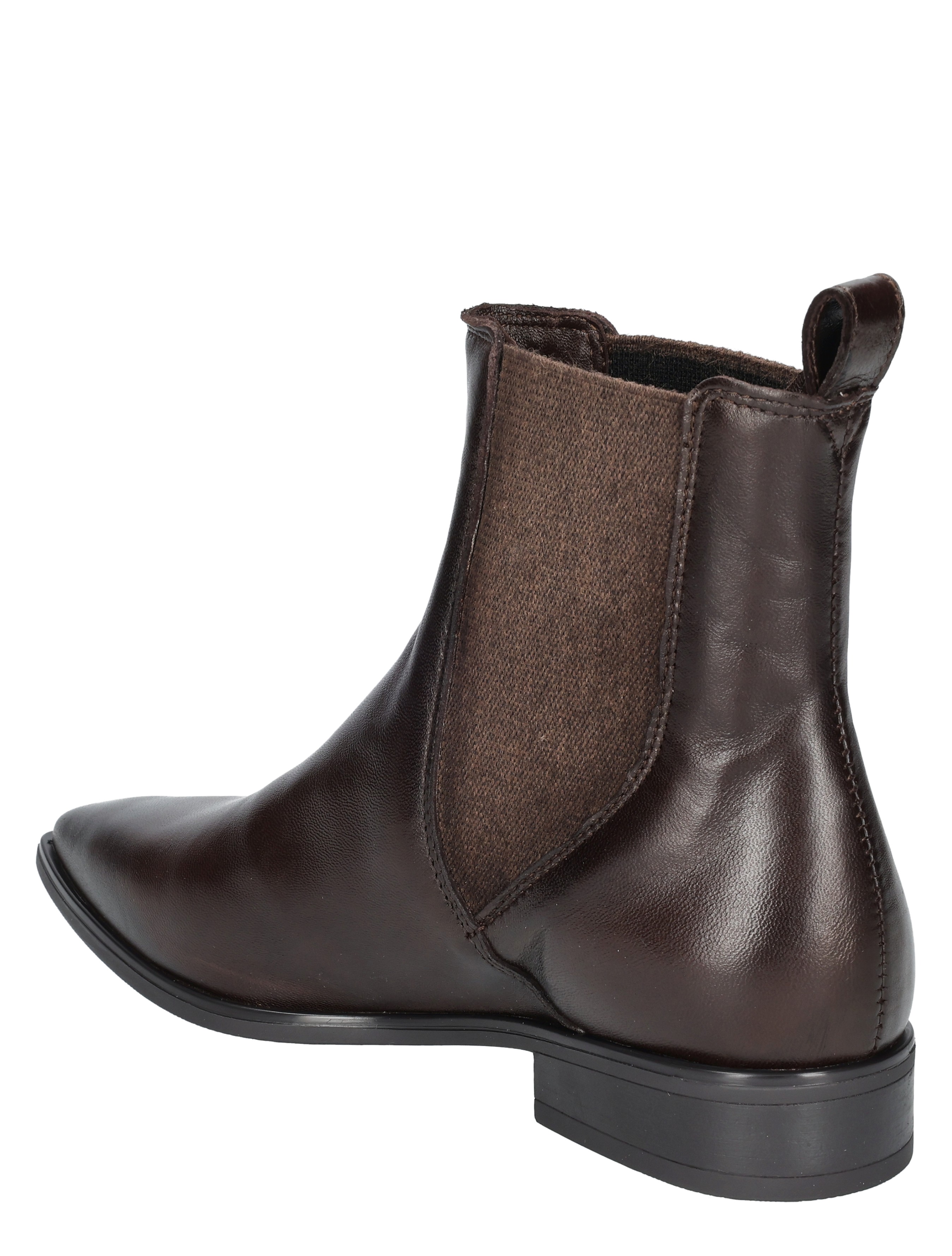 laars, boots, bruine, leren, elastieke inzet