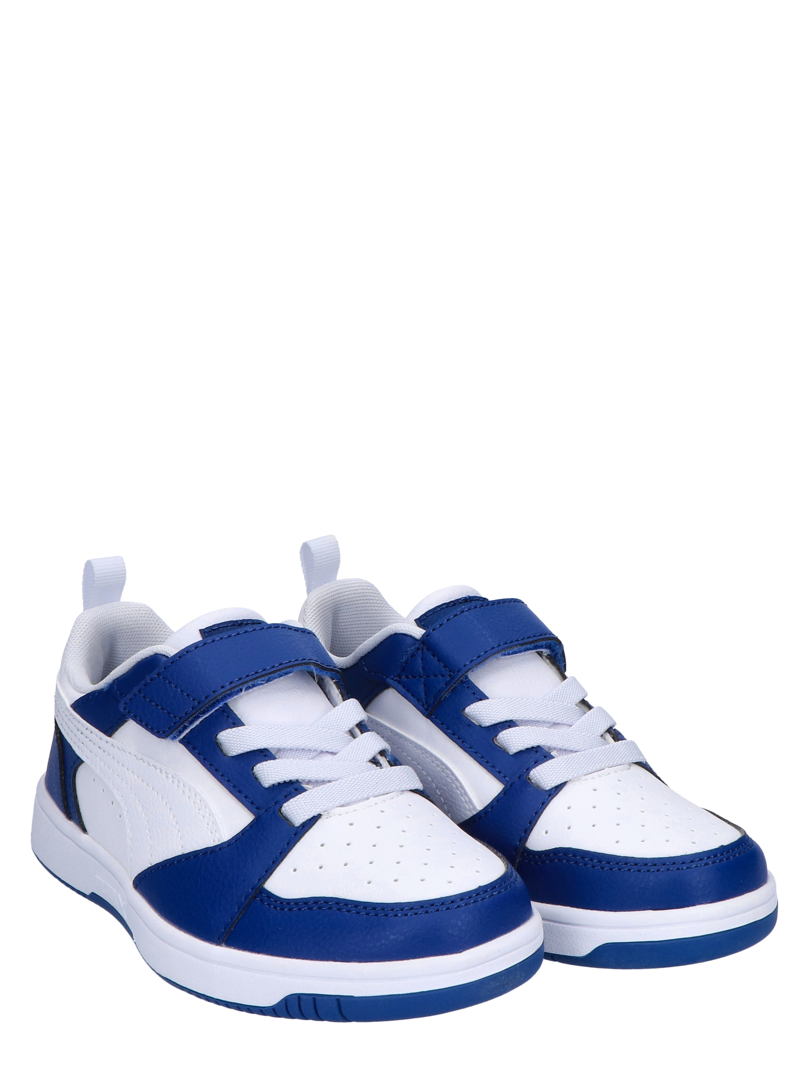 Puma - Rebound V6 Low Basket Velcro Royal White - Meisjes - Jongens - Sneakers - Lage Sneakers - Lage Sneakers - Sneakers - Klittenbandschoenen - Klittenbandschoenen - 46452_83_5