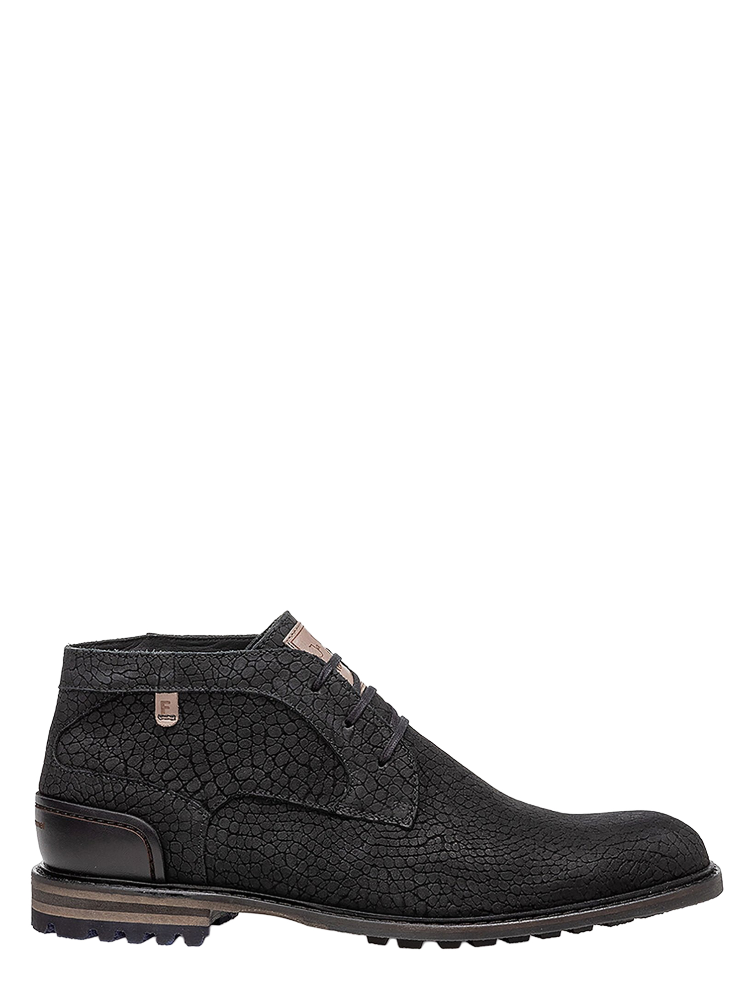 Floris van Bommel - Crepi SFM-50159 10-01 Black H-Wijdte - Heren - Boots - Veter Boots - 50139_11_1