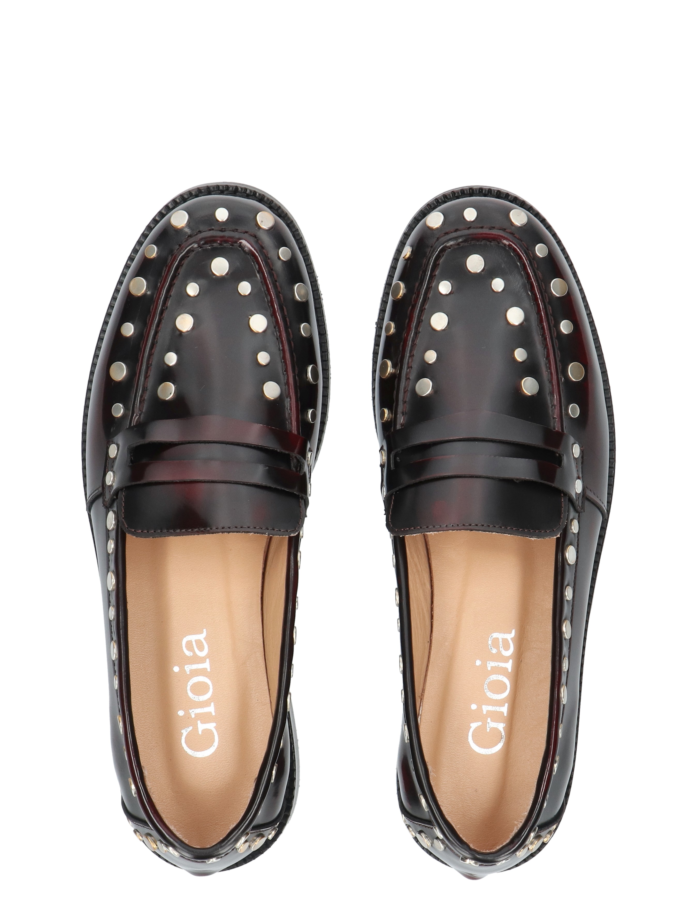 loafers, punk studs, black, leder, moccasin stijl
