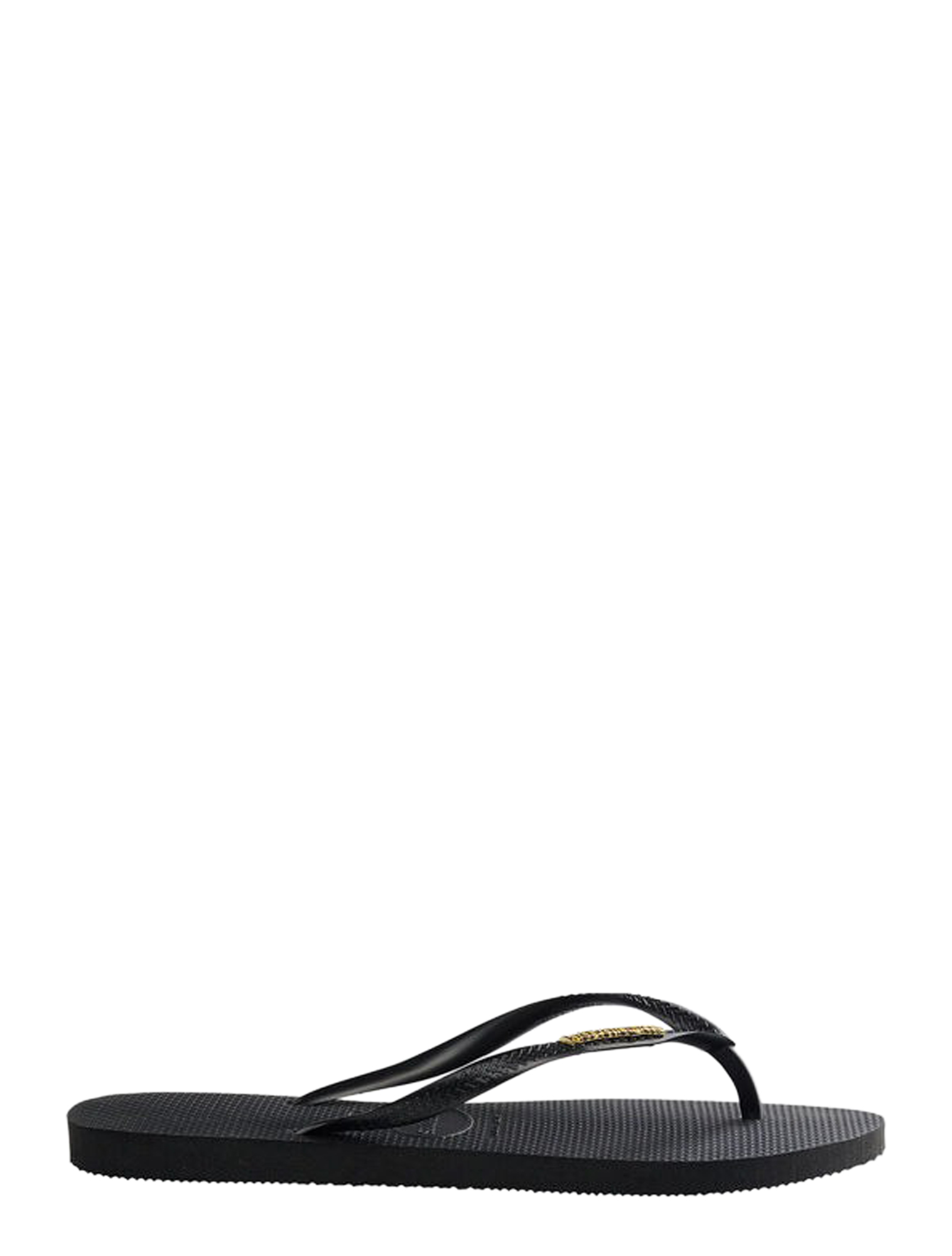 zwarte, flip-flop, slipper, rubber, strap