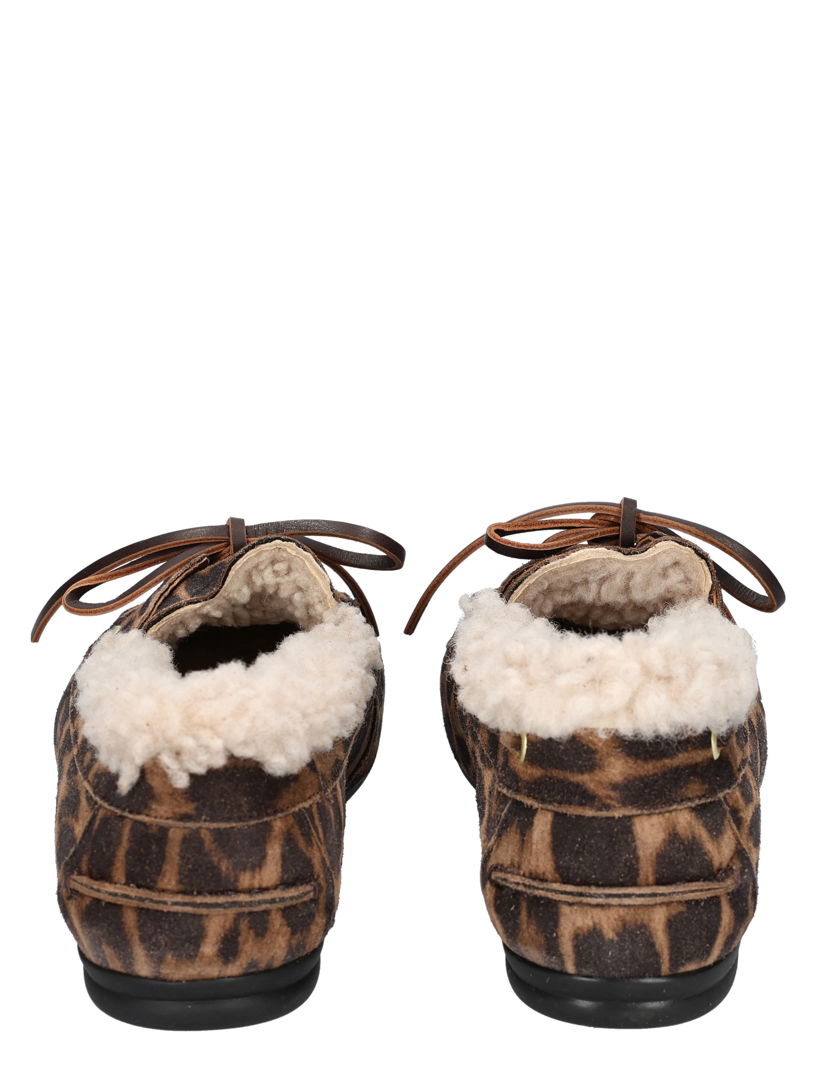 lowschoenen, leder, bont, zachte voering, dierenprint