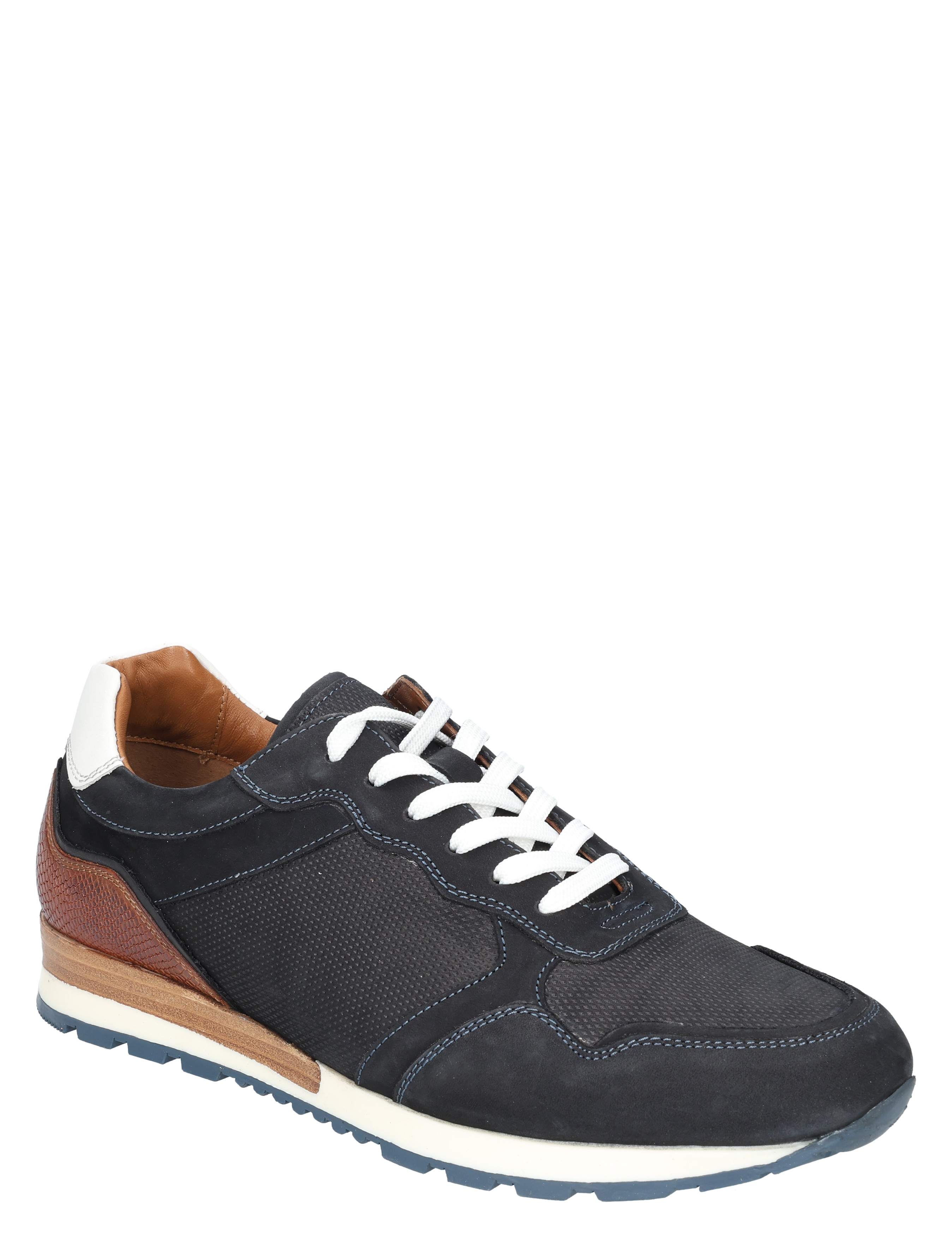 Daniel Kenneth - Odar Navy Tan White Nubuck - Heren - Veterschoenen - Casual Veterschoenen - 50996_33_3