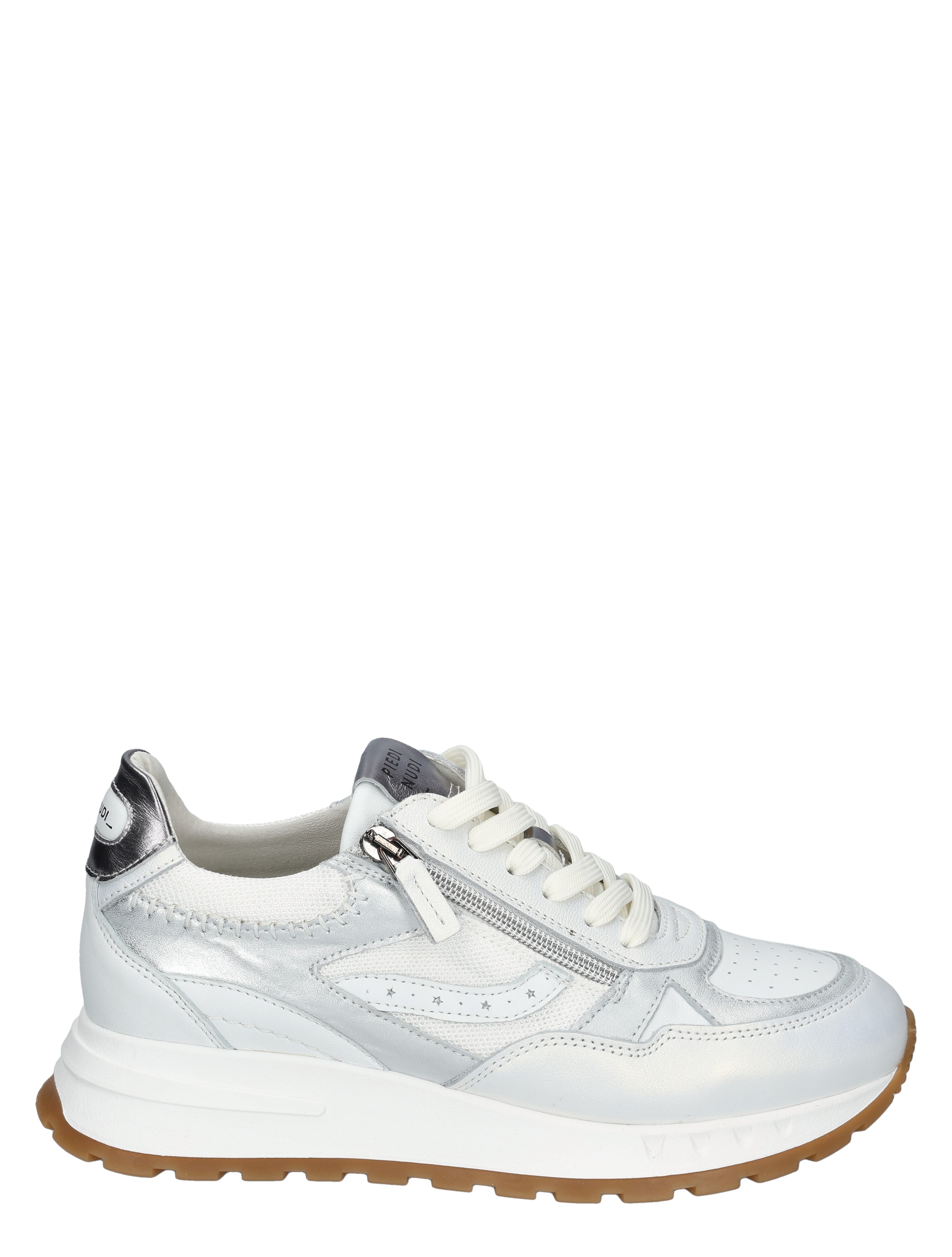 Piedi Nudi - Kira 02.01 White Silver K-Wijdte - Dames - Veterschoenen - Casual Veterschoenen - 50526_88_1