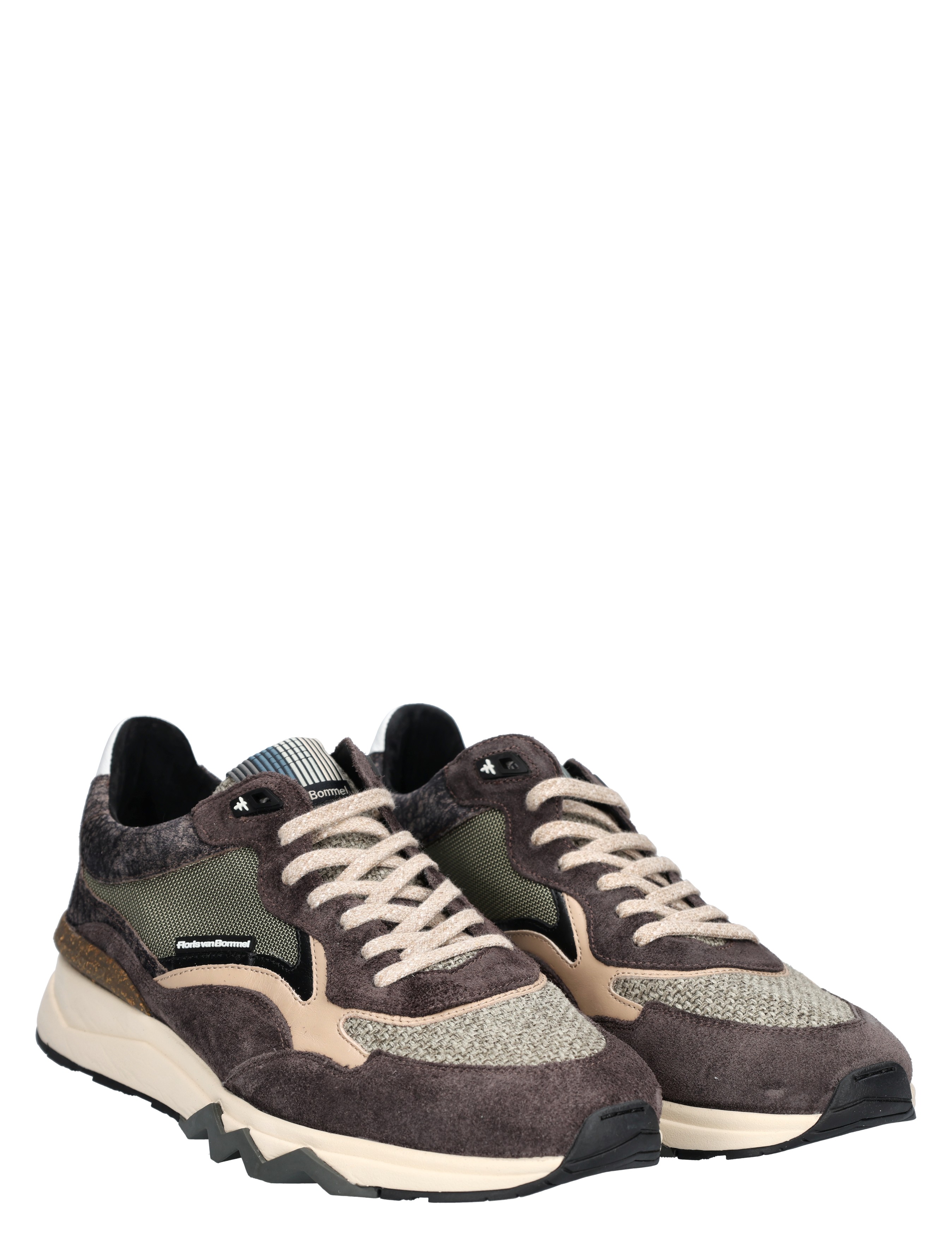 Floris van Bommel - De Zager SFM-10178 31-01 Dark Grey G+ Wijdte - Heren - Lage Sneakers - Sneakers - 49303_29_5