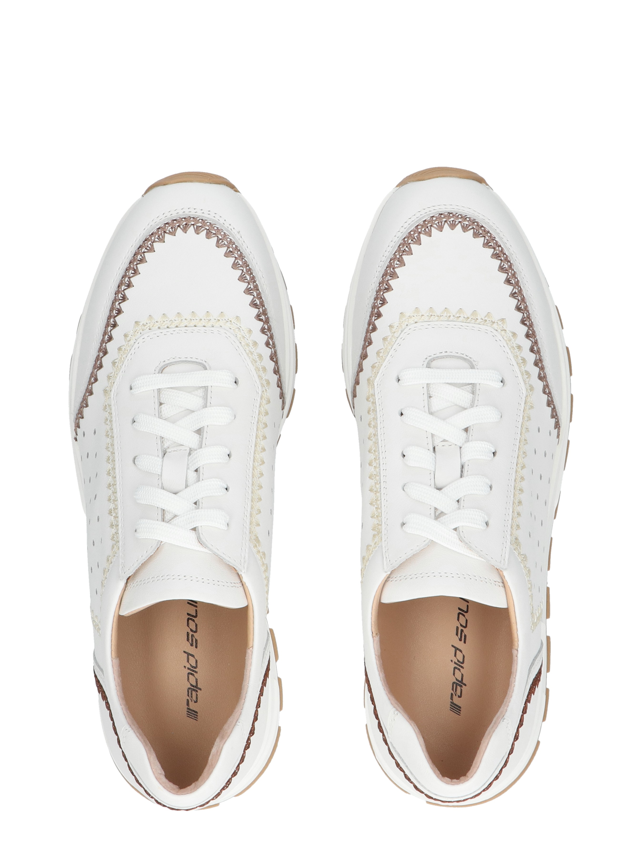Winfreda White Brown Combi
