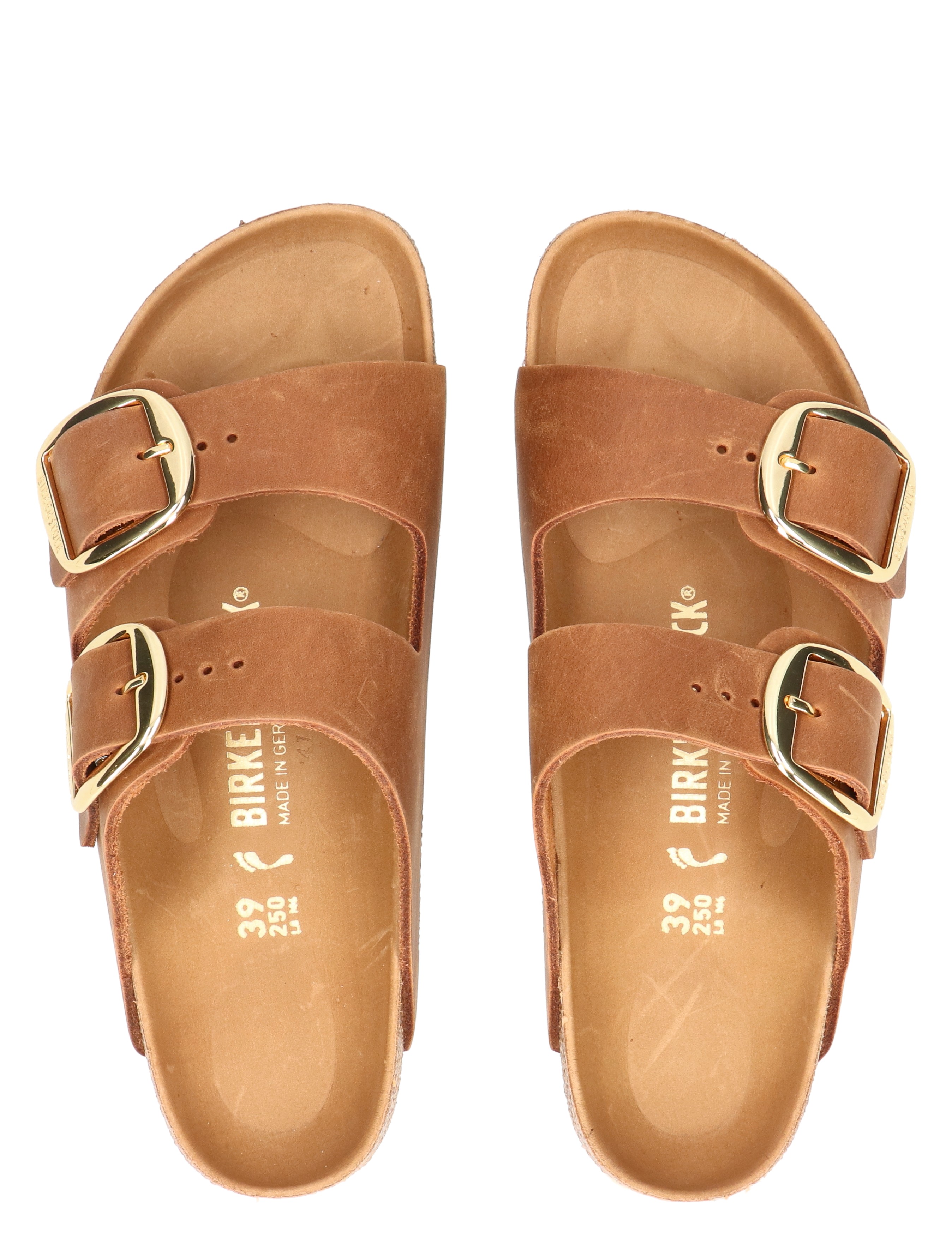 Birkenstock - Arizona Big Bck 1011072 Letaher Oiled Cognac - Dames - Muiltjes - 49857_22_1